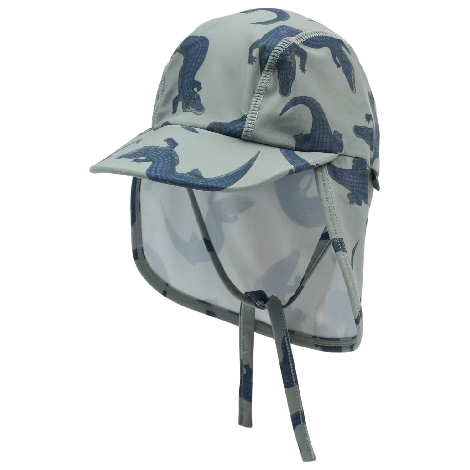 Детска шапка с козирка Mikk-Line Kid's Swim Hat UV AOP Cap - Croco AOP