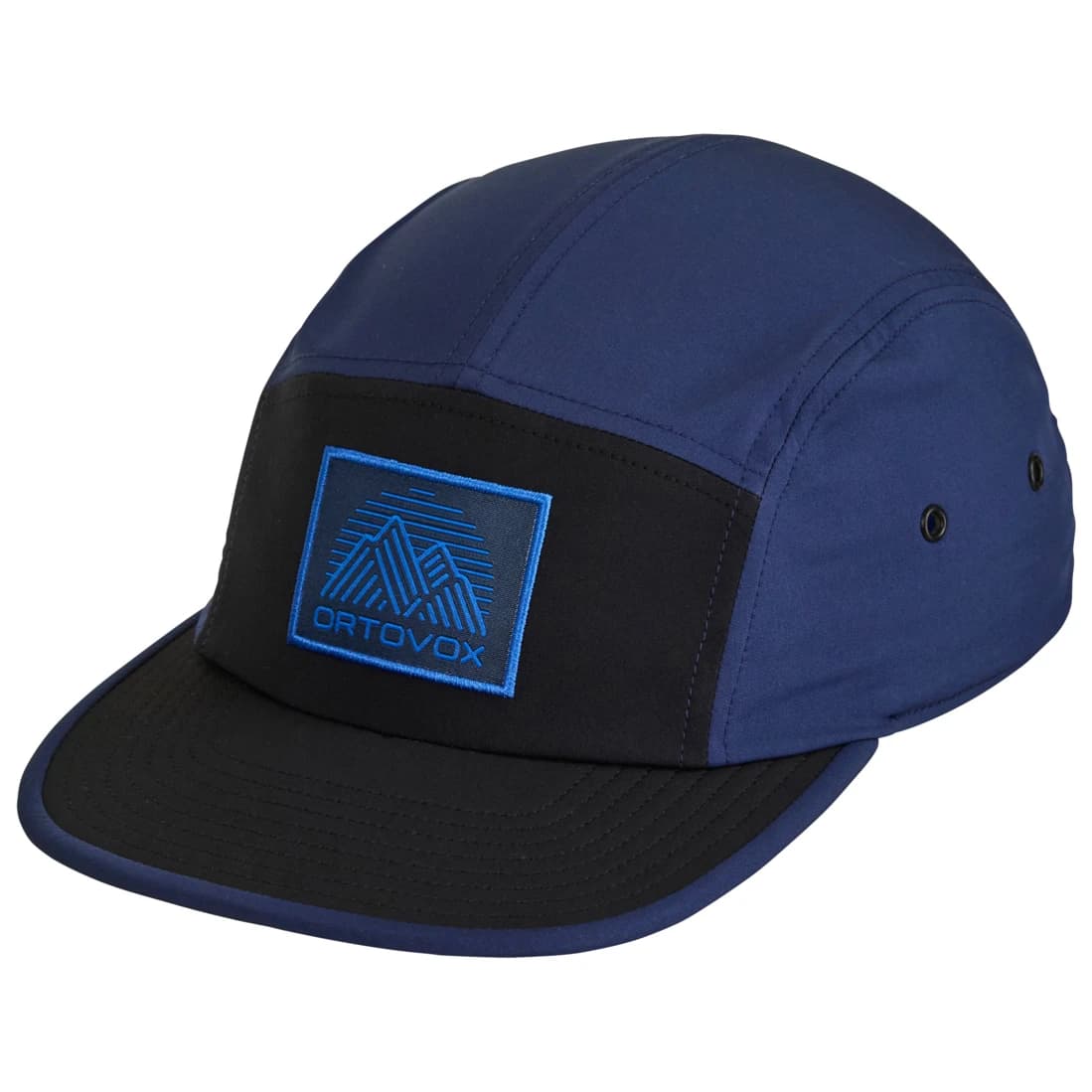 Шапка с козирка Ortovox Mountain Stripe Cap - Blue Nunatak