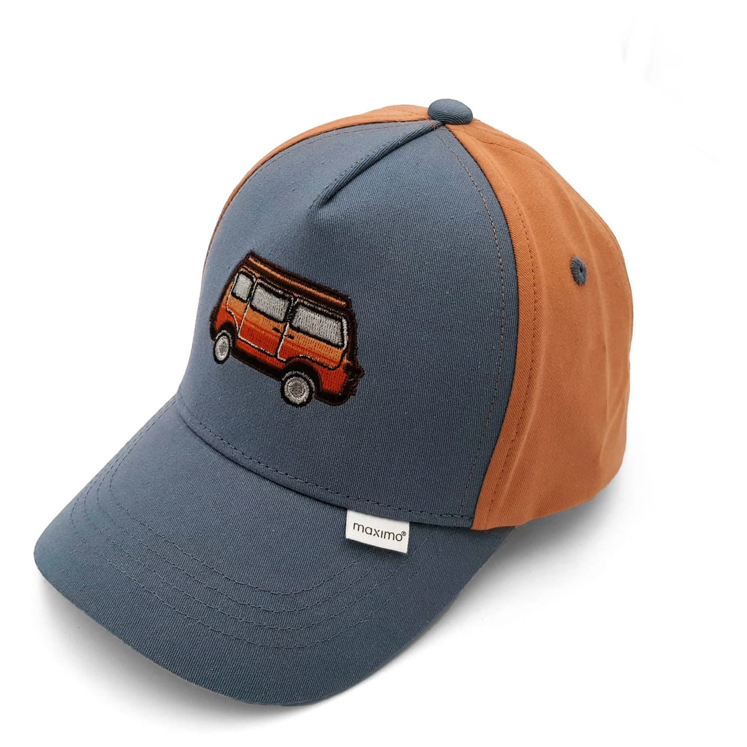 Шапка с козирка Maximo Boy's Cap Camping Bus, Hook-and-Loop Fastening Cap - Blue / Braun