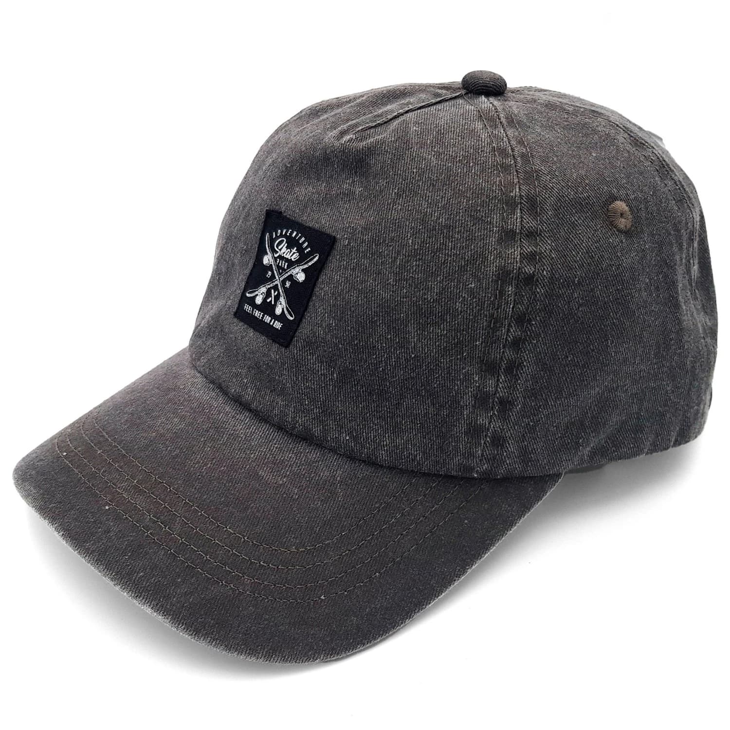 Шапка с козирка maximo Boy's Cap Skate Washed, Look Hook-and-Loop Closure Cap - Dunkelgrau