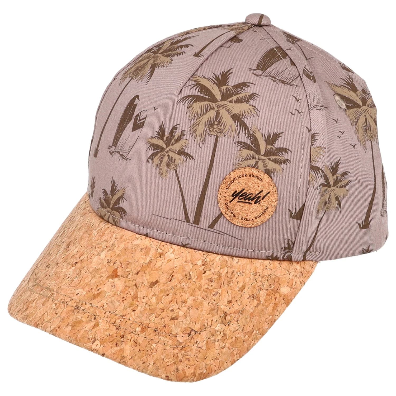 Шапка с козирка maximo Boy's Cap Surf, Hook-and-Loop Closure Cap - Braun
