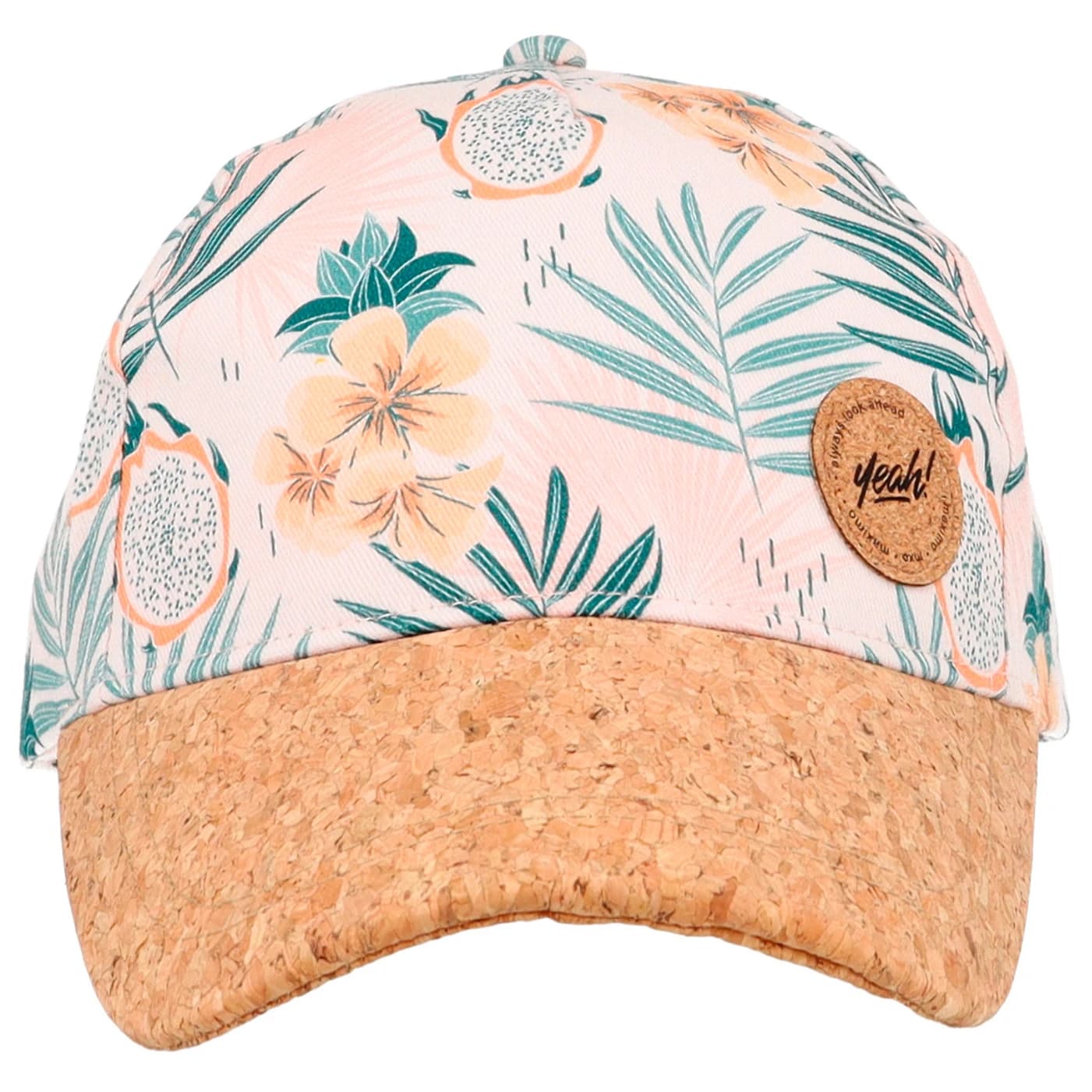 Шапка с козирка Maximo Girl's Cap Tropical, Hook-and-Loop Closure Cap - Muschelrosa / Multicolor