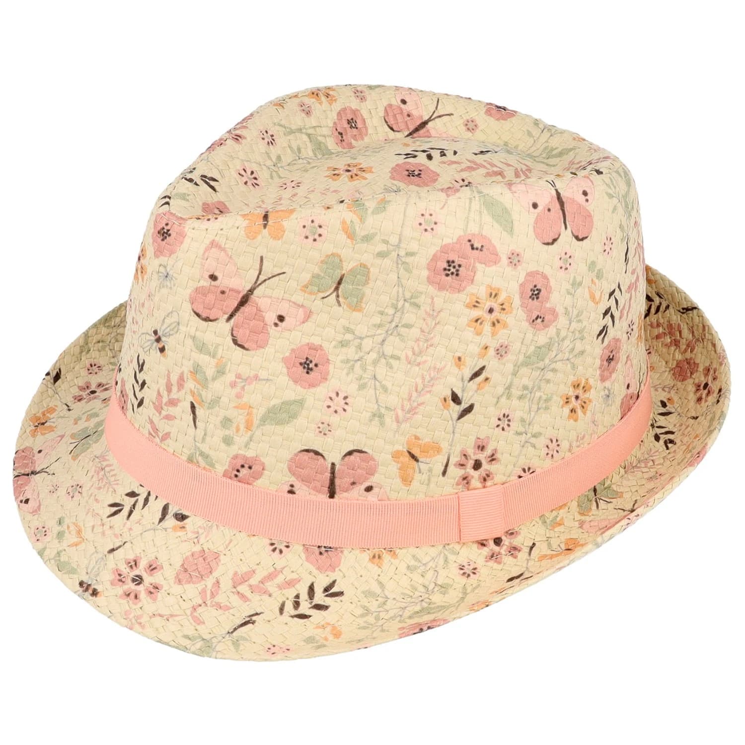 Шапка Maximo Girl's Trilby Butterfly Lining Hat - Wollweiß / Dogwood