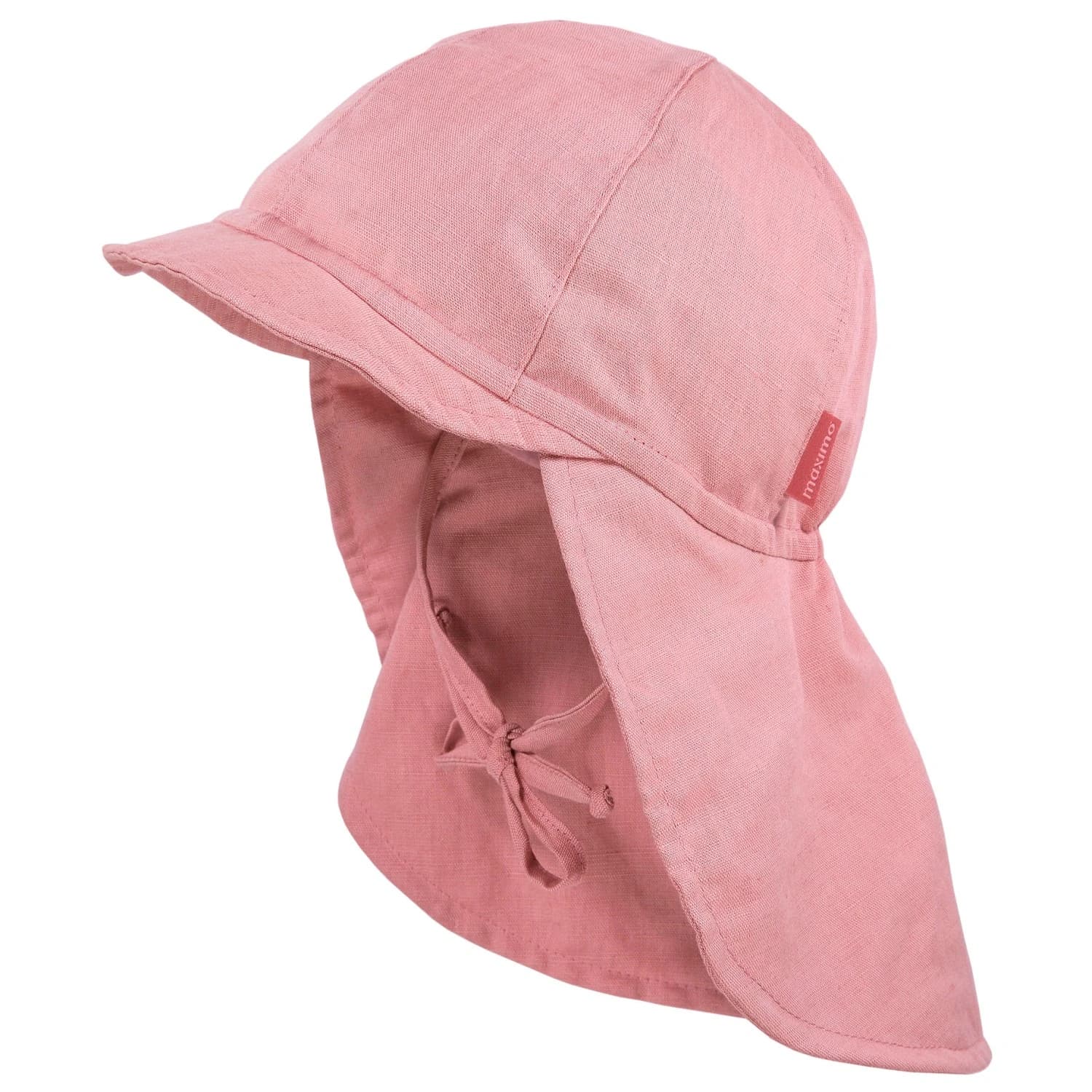 Детска шапка с козирка maximo Kids' Mini Neck Protector Hat Plain, Tie, Lining Cap - Marmorrosa