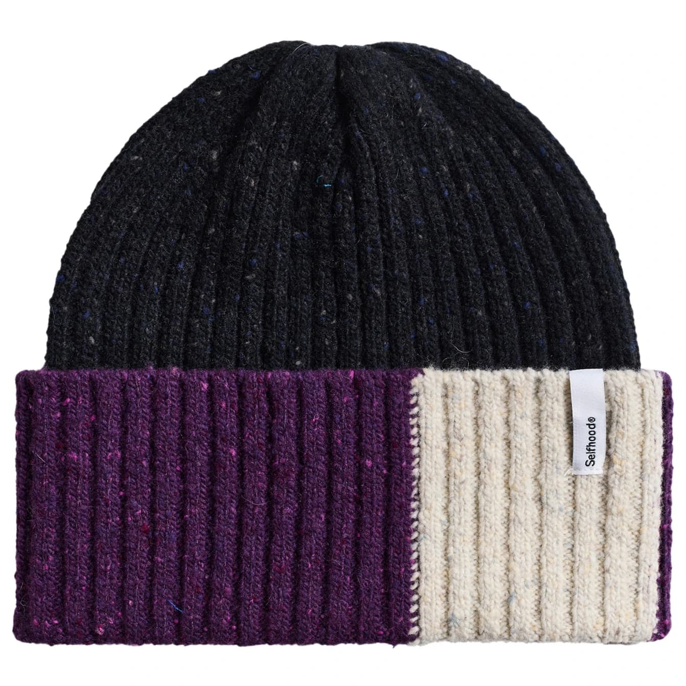 Зимна шапка (beanie) Selfhood Block Beanie - Black