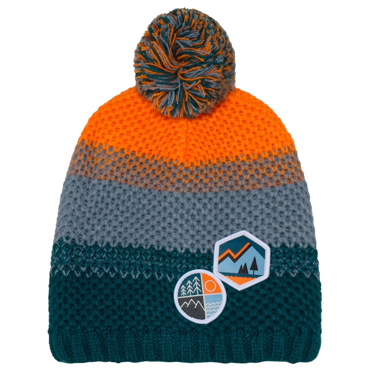 Детска зимна шапка (beanie) Color Kids Kid's Hat Colorblock Beanie - Gulf Coast