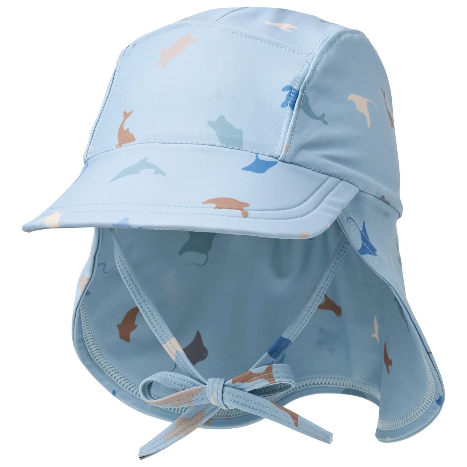 Детска шапка с козирка WHEAT Kid's UV Sun Hat Tonga Cap - Soft Blue Sea Life