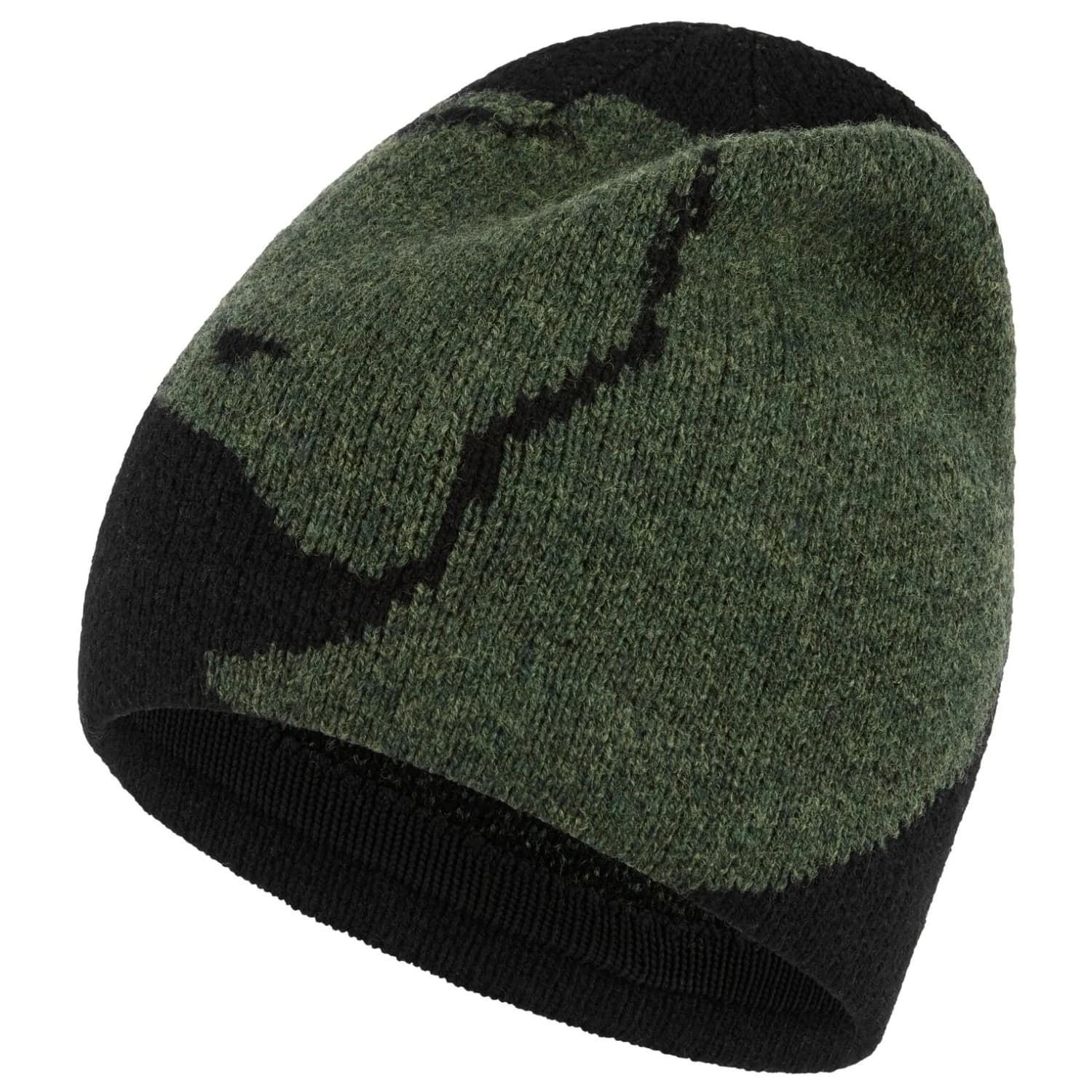 Зимна шапка (beanie) Fjällräven Bergtagen Jacquard Beanie - Black / Deep Forest