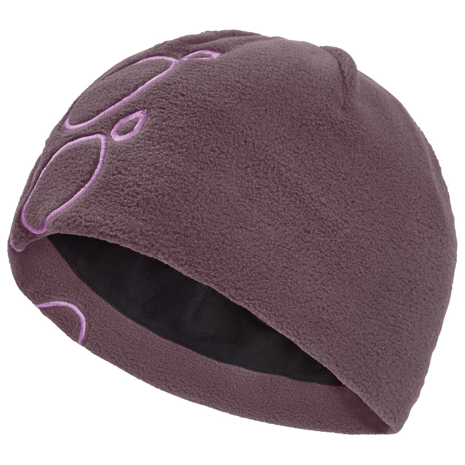 Детска зимна шапка (beanie) Jack wolfskin Kid's Vertigo Paw Beanie - Sheer Plum