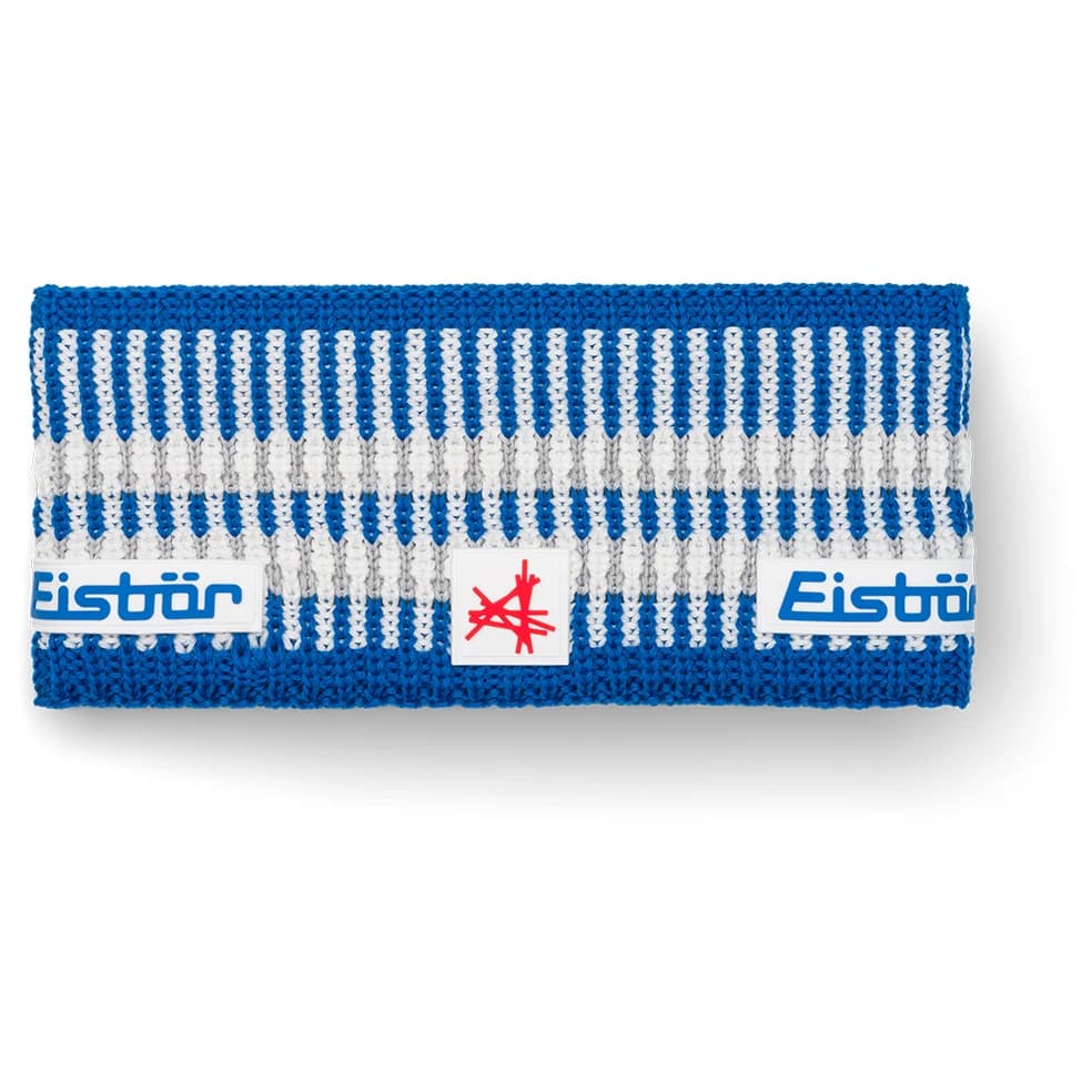 Лента за глава Eisbär Iska Stirnband Ski Austria Headband - Horizon Blue / White / Hellgrau