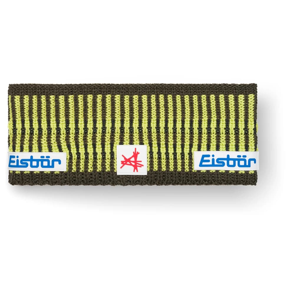 Лента за глава Eisbär Iska Stirnband Ski Austria Headband - Outdoor Green / Winter Lemon / Grafit