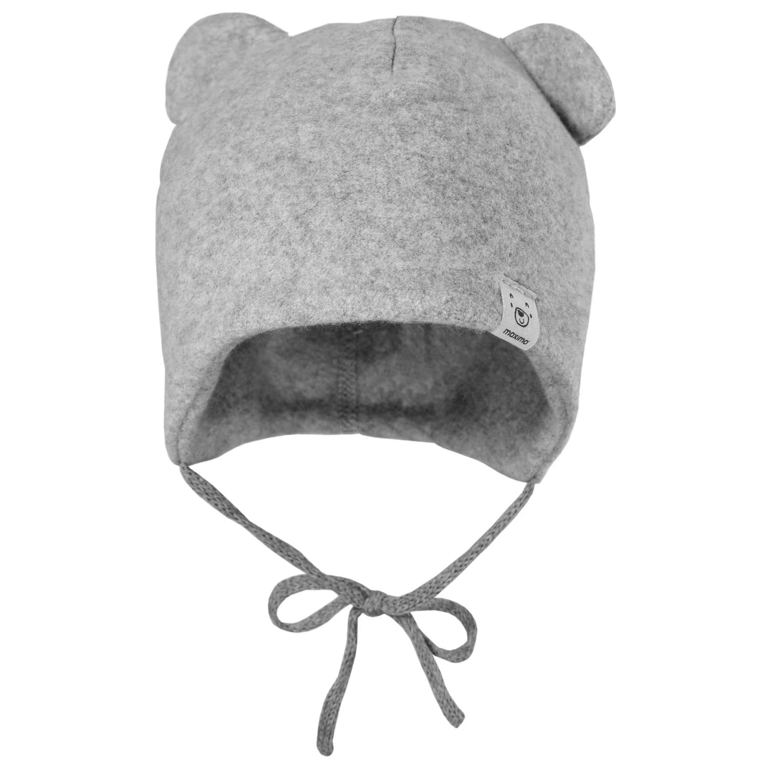 Зимна шапка (beanie) maximo Baby's Fleece Mütze m. Öhrchen u. Band Beanie - Grey Melange