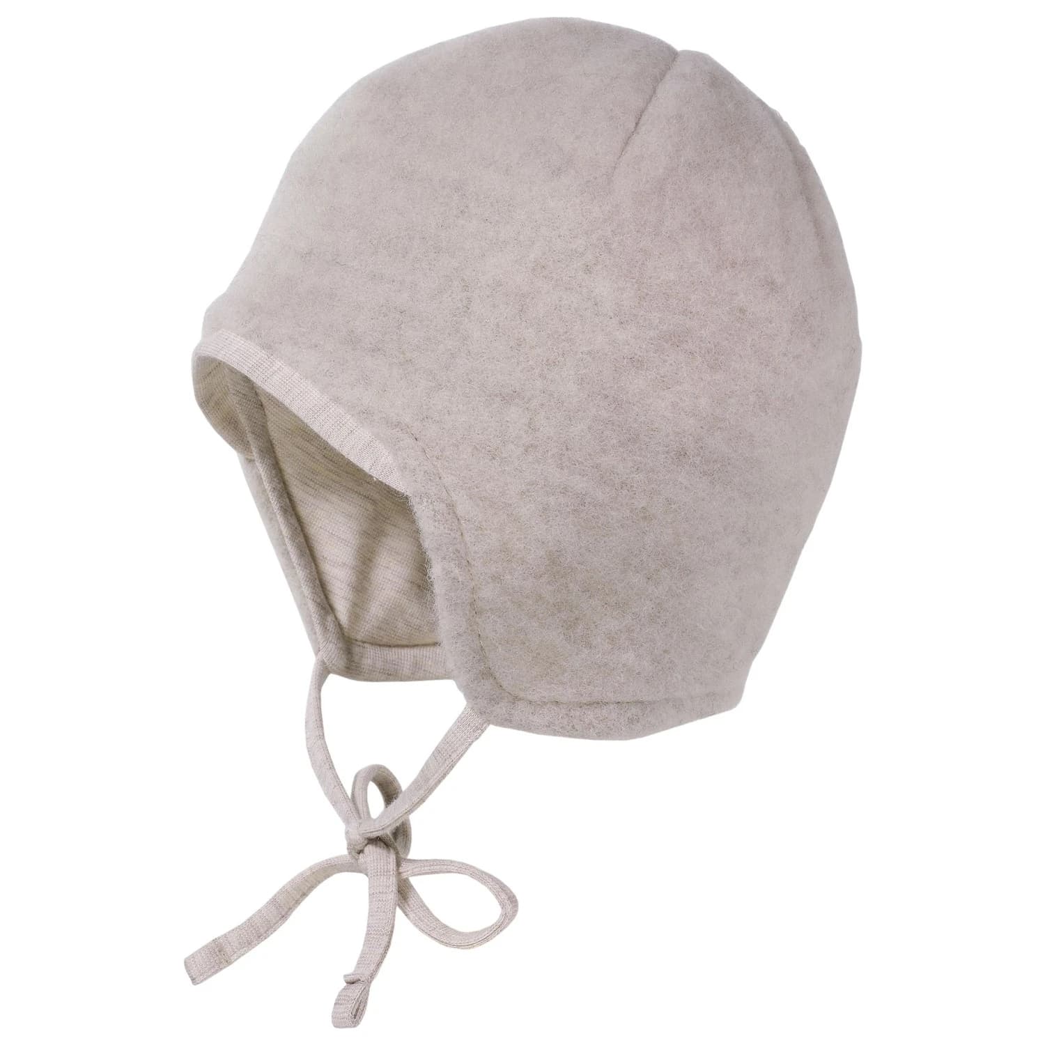 Зимна шапка (beanie) maximo Baby's Jersey Fleece Mütze m. Band Beanie - Beige Melange