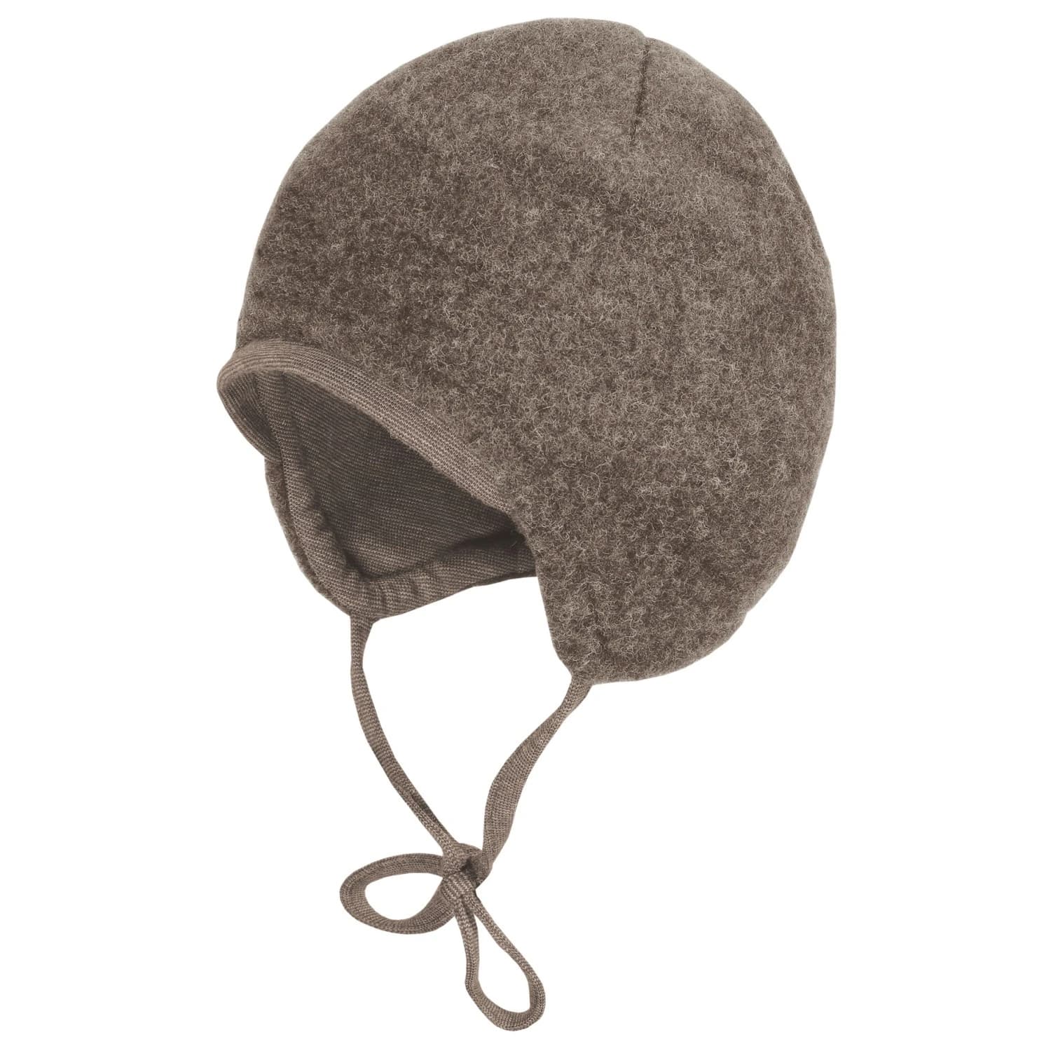 Зимна шапка (beanie) maximo Baby's Jersey Fleece Mütze m. Band Beanie - Brown Melange