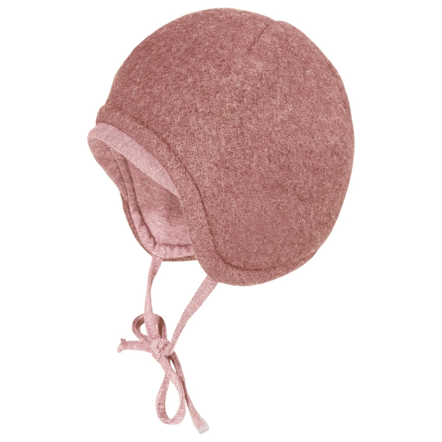 Зимна шапка (beanie) maximo Baby's Jersey Fleece Mütze m. Band Beanie - Heather Rose Melange