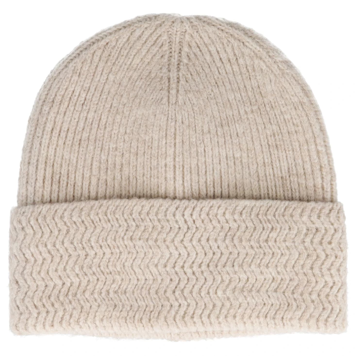 Зимна шапка (beanie) maximo Girl's Beanie m. Umschlag Beanie - Beige Melange