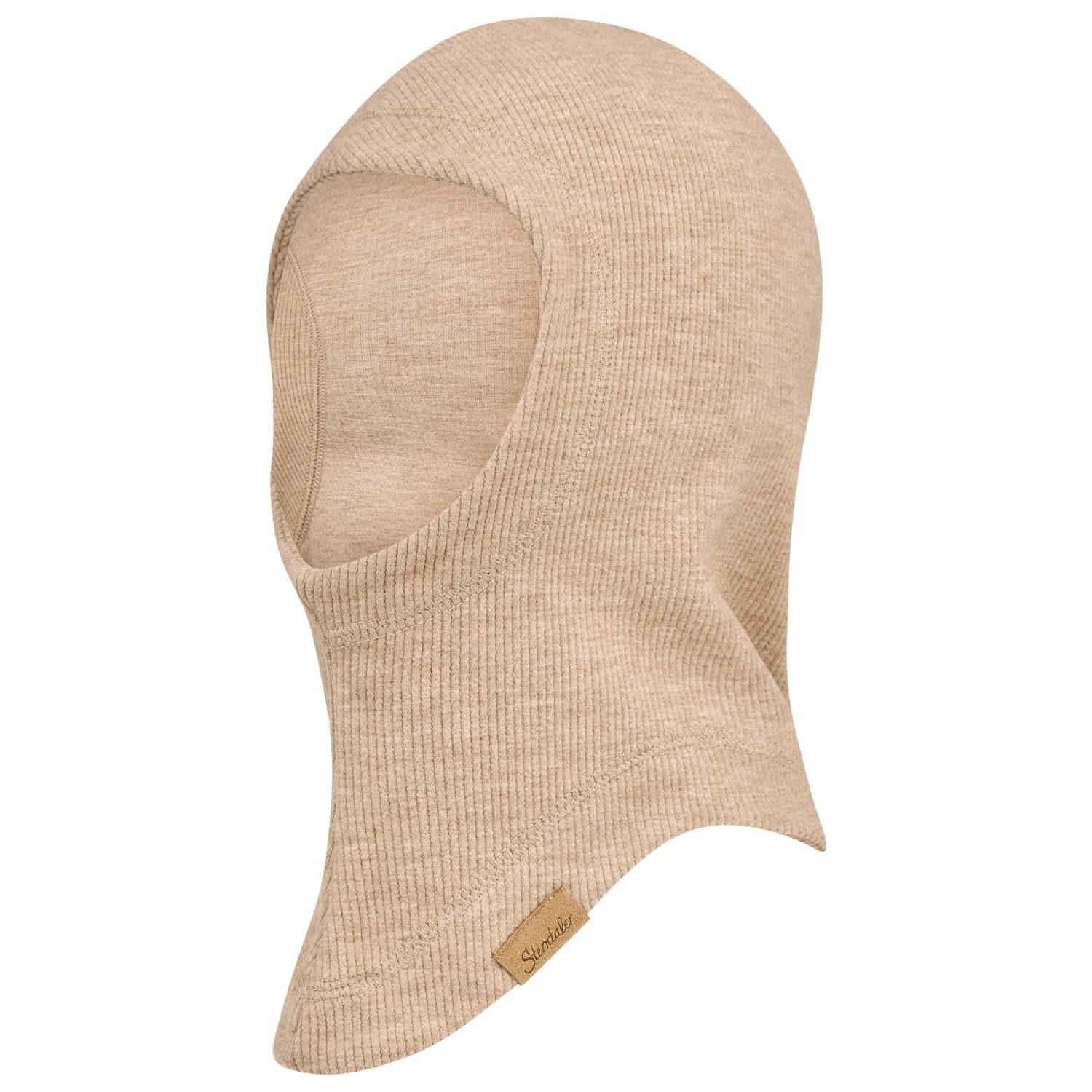 Детска зимна шапка (beanie) Sterntaler Kid's Schalmütze Gerippt Beanie - Beige Melange