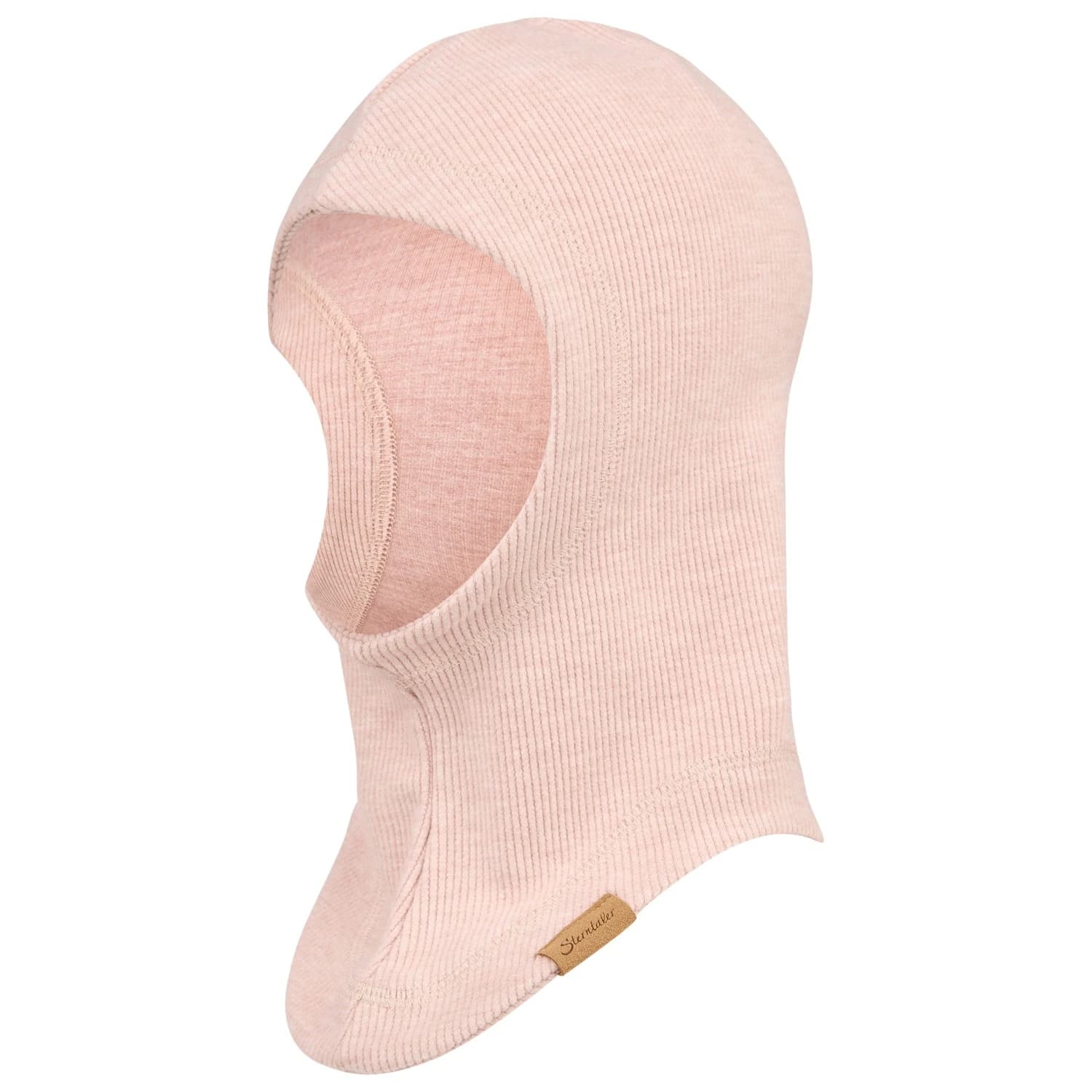 Детска зимна шапка (beanie) Sterntaler Kid's Schalmütze Gerippt Beanie - Puderrosa Melange