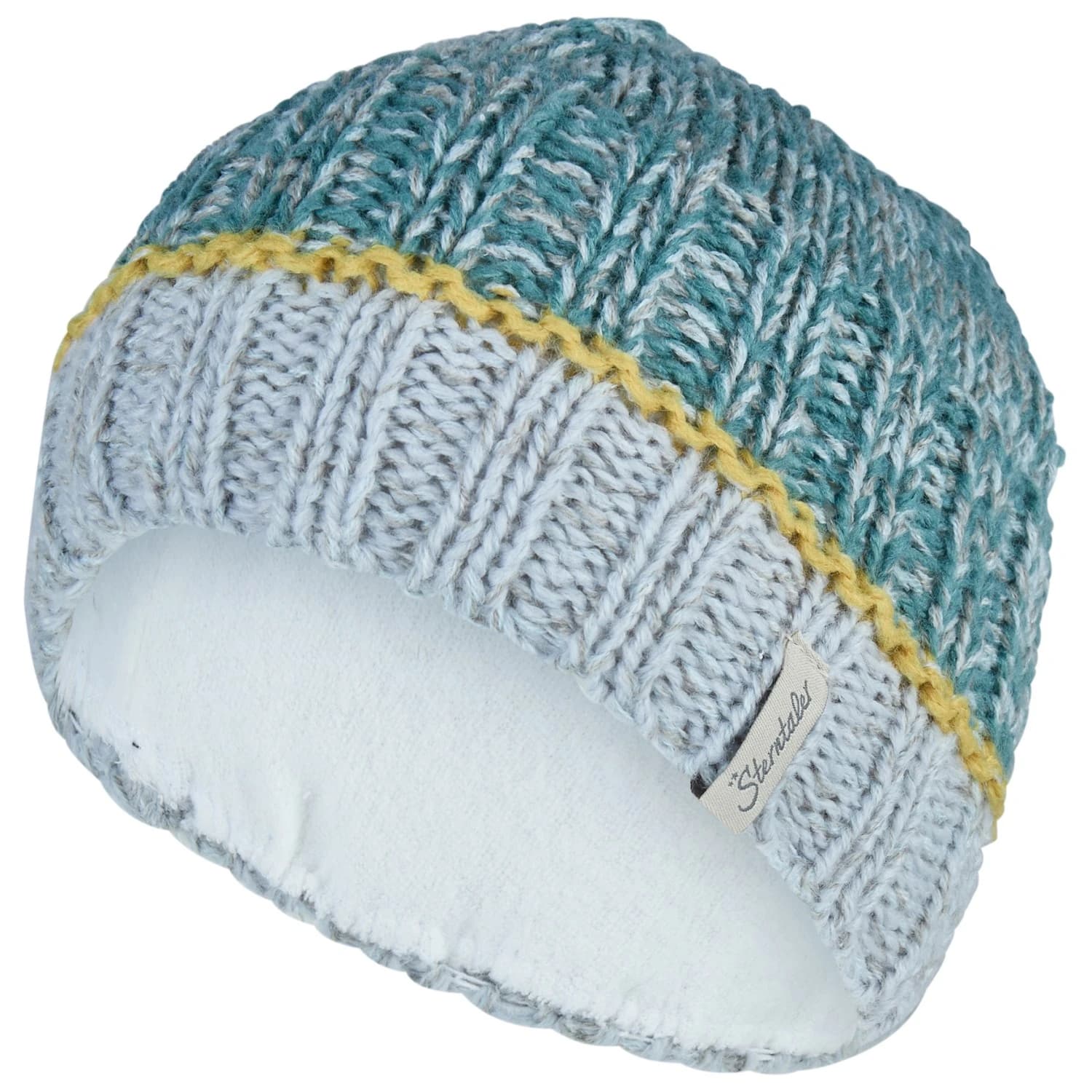 Детска зимна шапка (beanie) Sterntaler Kid's Strickmütze Farbmix Beanie - Tiefseegrün