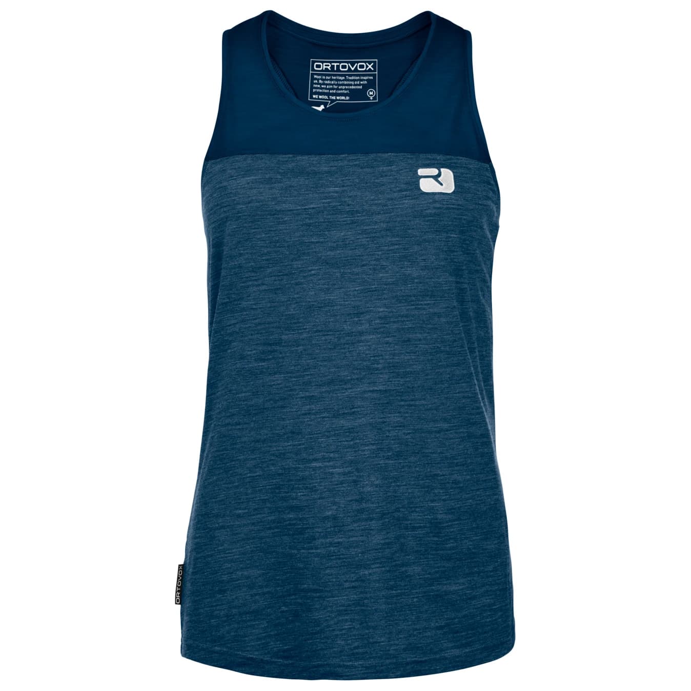 Дамски потник с широка презрамка Ortovox Women's 150 Cool Logo Top Tank top - Deep Ocean