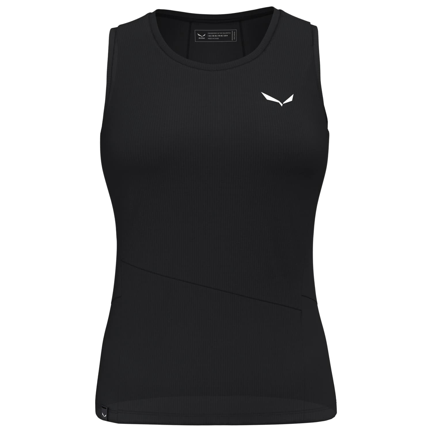 Дамски потник с широка презрамка Salewa Women's Puez Sporty Dry Tank Tank top - Black Out