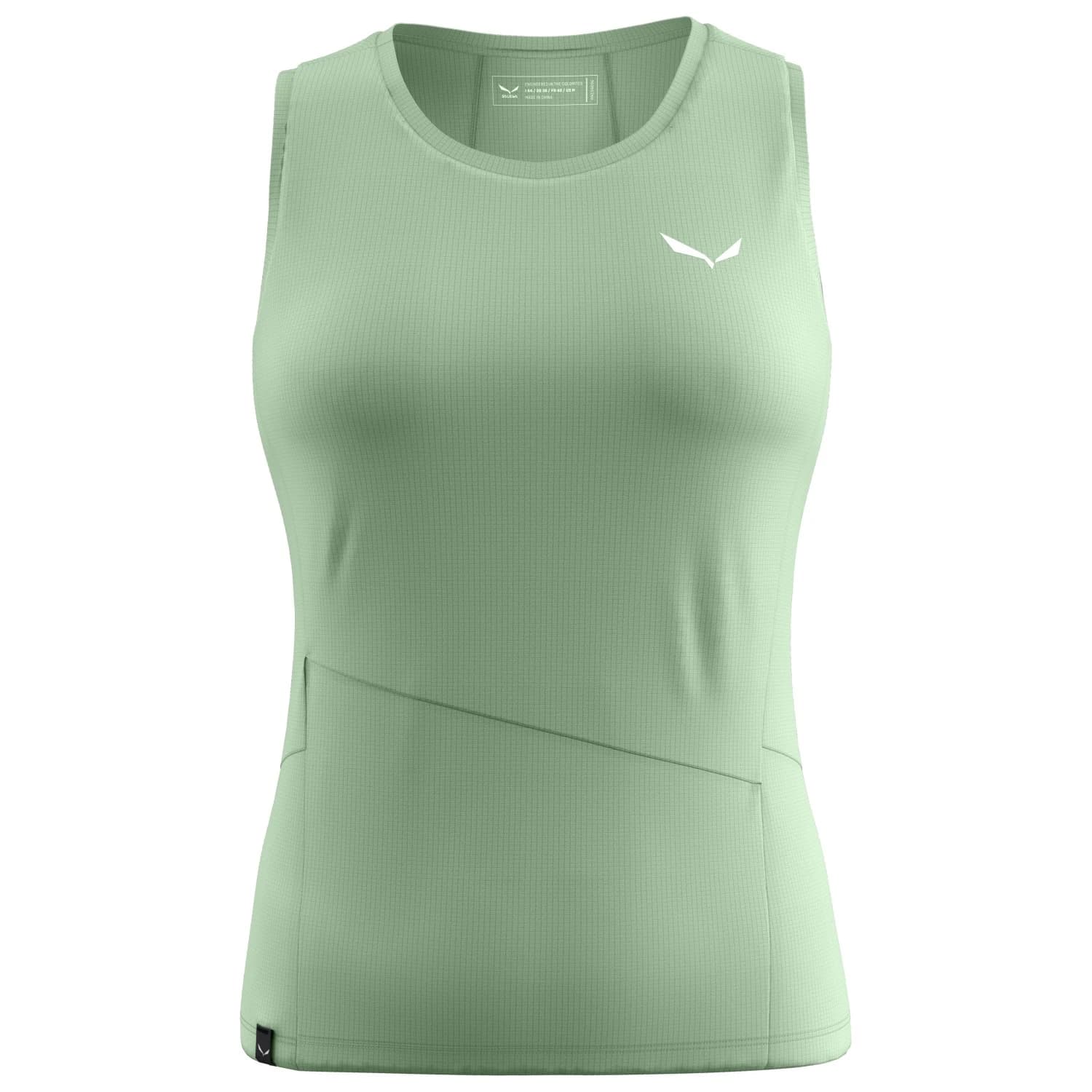 Дамски потник с широка презрамка Salewa Women's Puez Sporty Dry Tank Tank top - Pastel Green