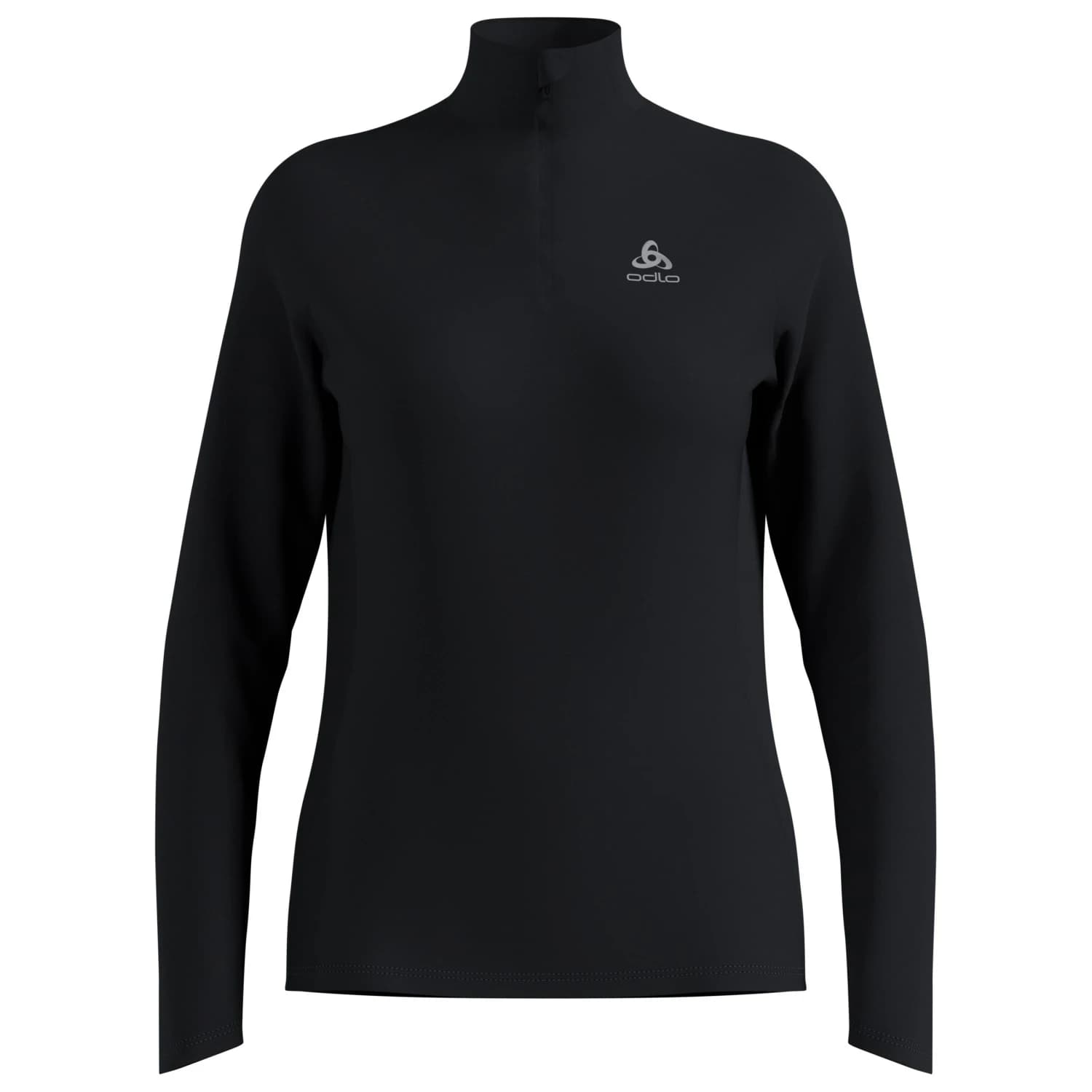 Дамска тениска Odlo Women's Mid Layer 1/2 Zip Essential Ceramiwarm Sport shirt - Black