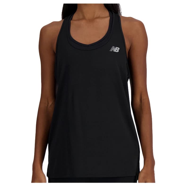Дамски потник с широка презрамка New balance Women's Sport Essentials Tank Tank top - Black