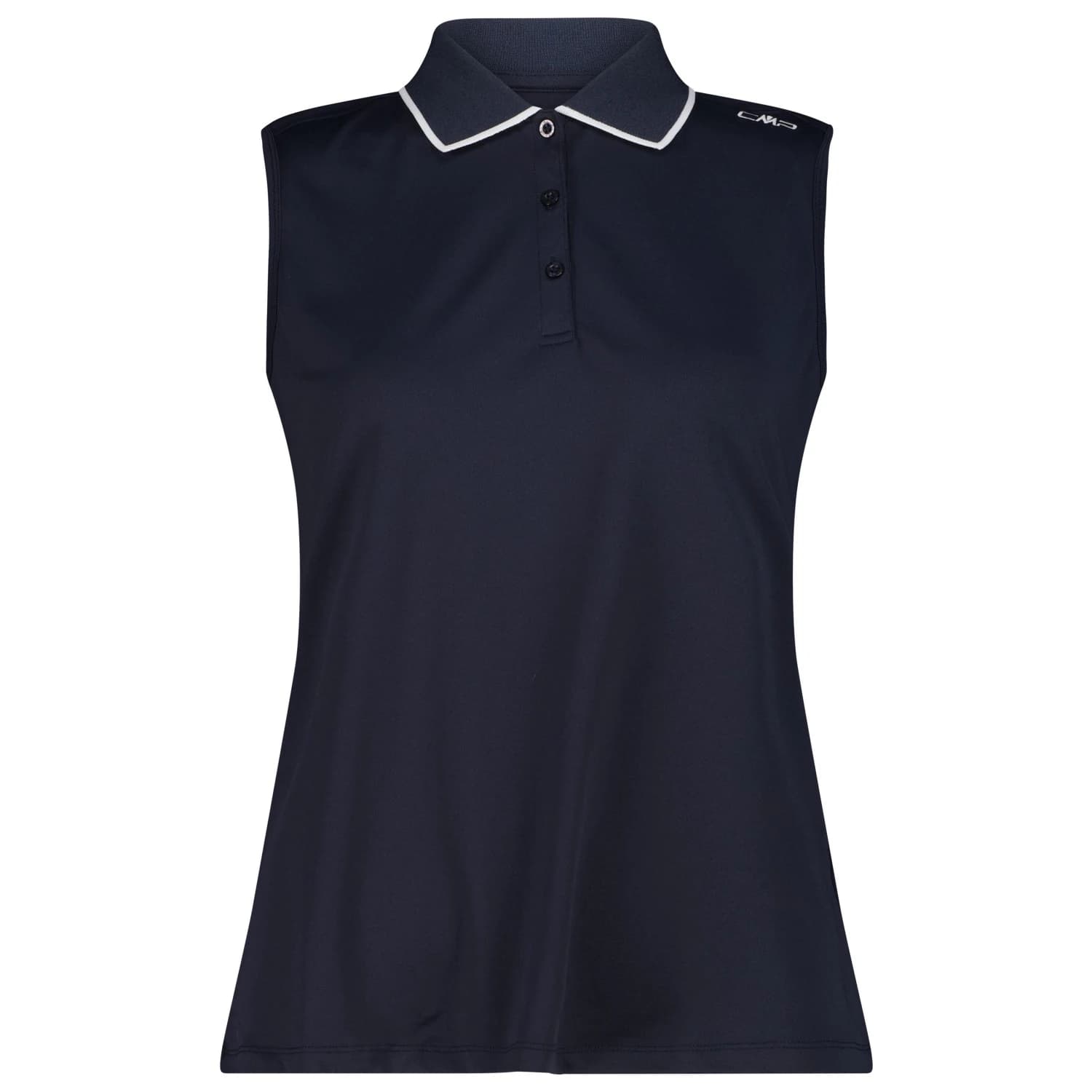 Дамска поло тениска CMP Women's Polo Sleeveless Polo shirt - Black Blue