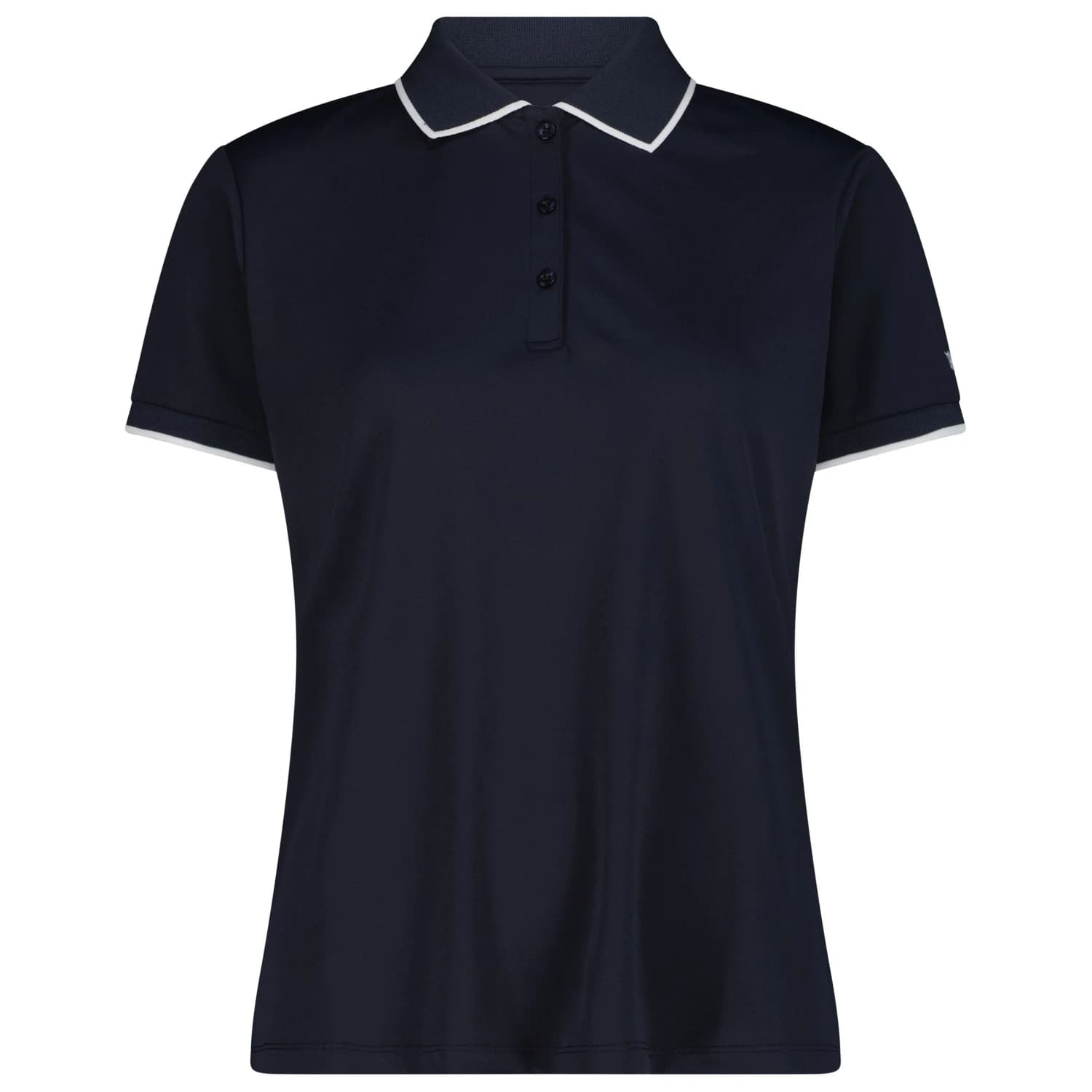 Дамска поло тениска CMP Women's Polo Stretch Piquet Polo shirt - Black Blue