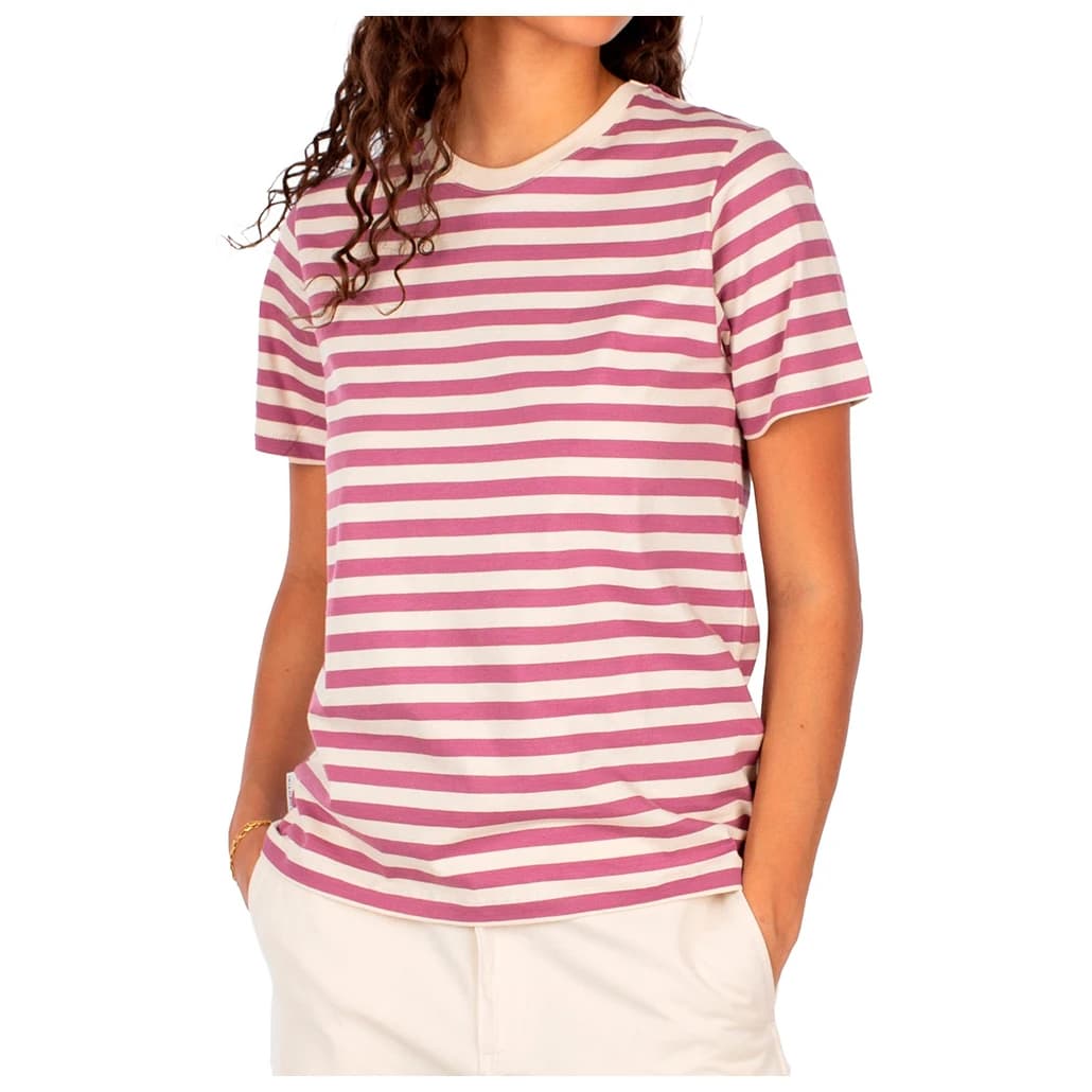 Дамска тениска Iriedaily Women's Stripe Basic Tee T-shirt - Plum