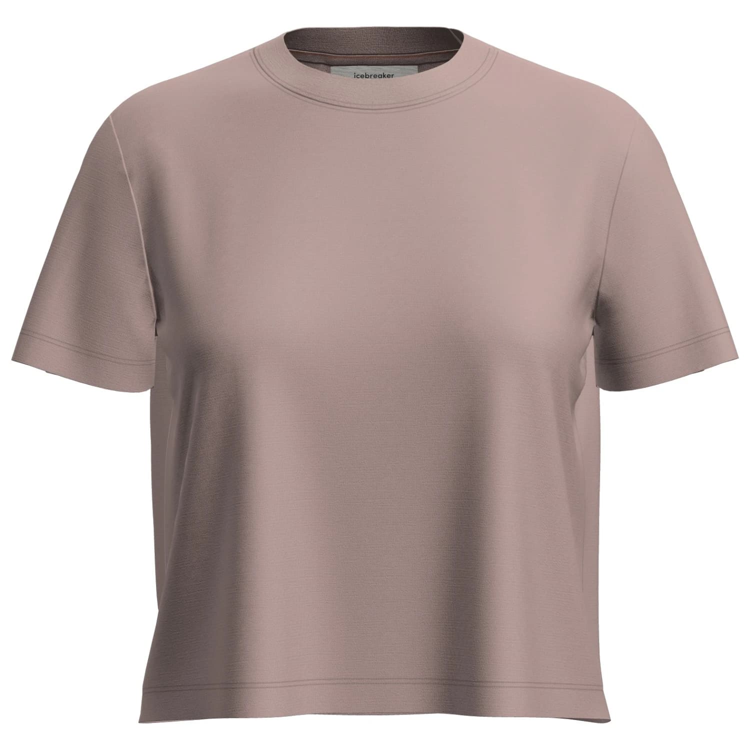Дамска мериносова блуза Icebreaker Women's Merino 150 Tech Lite III S/S Crop Tee Merino shirt - Pink Quartz