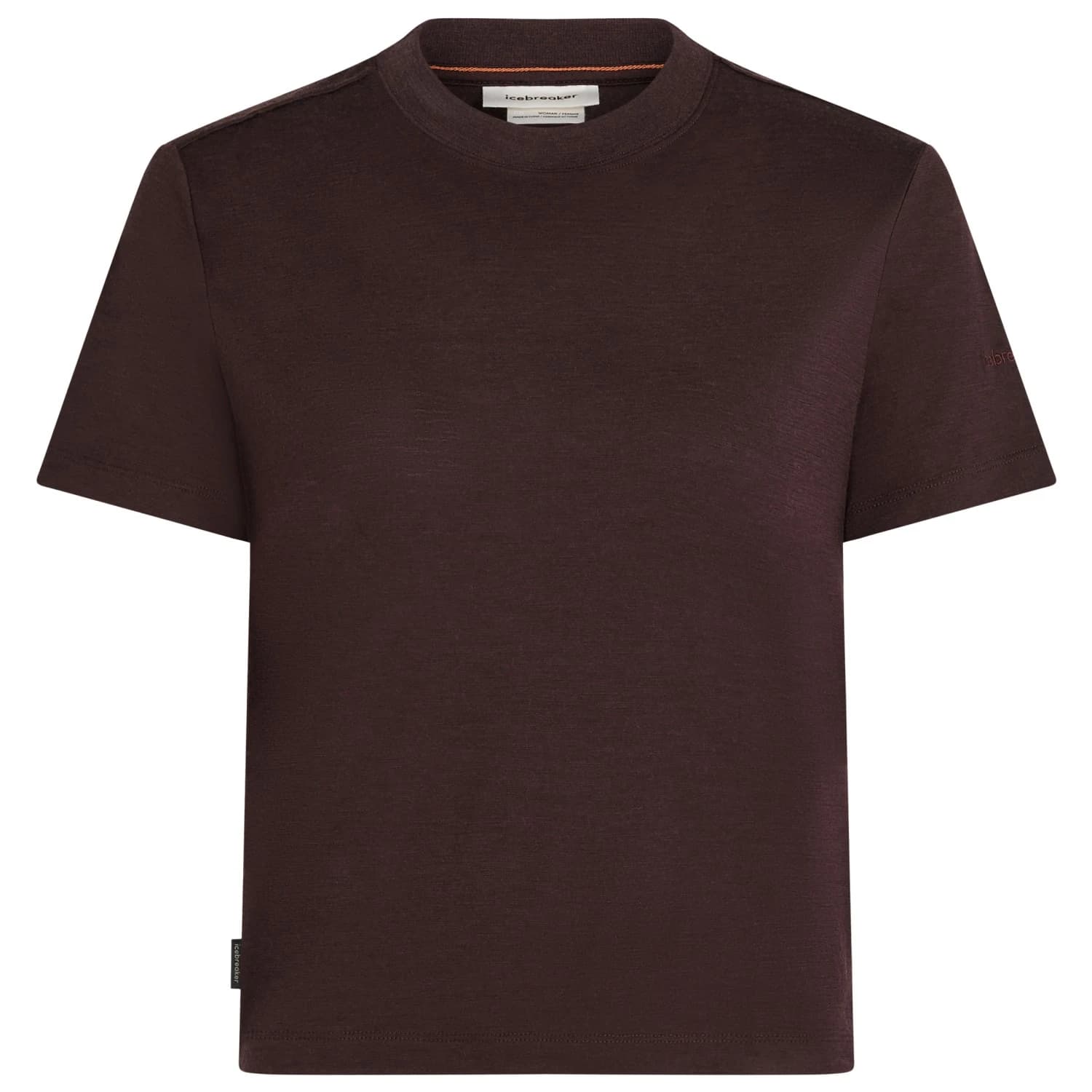 Дамска мериносова блуза Icebreaker Women's Merino 150 Tech Lite III S/S Crop Tee Merino shirt - Bittersweet