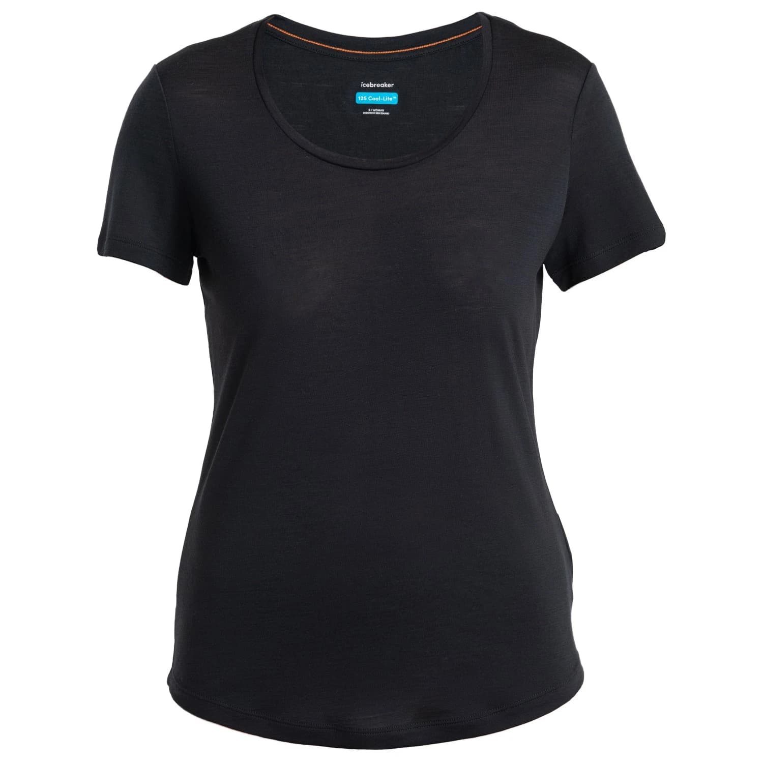 Дамска мериносова блуза Icebreaker Women's Merino Cool-Lite Sphere III S/S Scoop Merino shirt - Black
