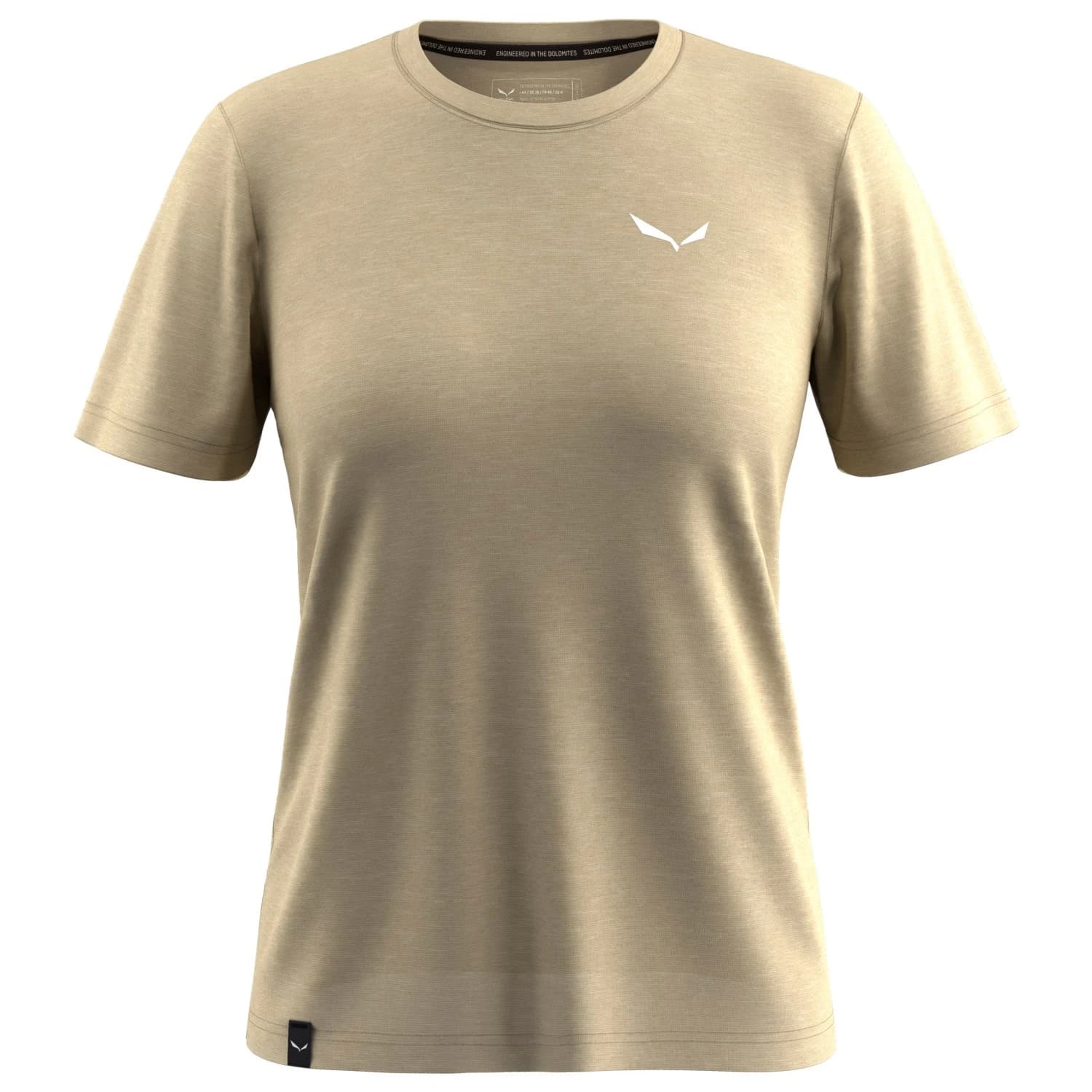 Дамска мериносова блуза Salewa Women's Eagle Minilogo Alpine Merino T-Shirt Merino shirt - Quicksand