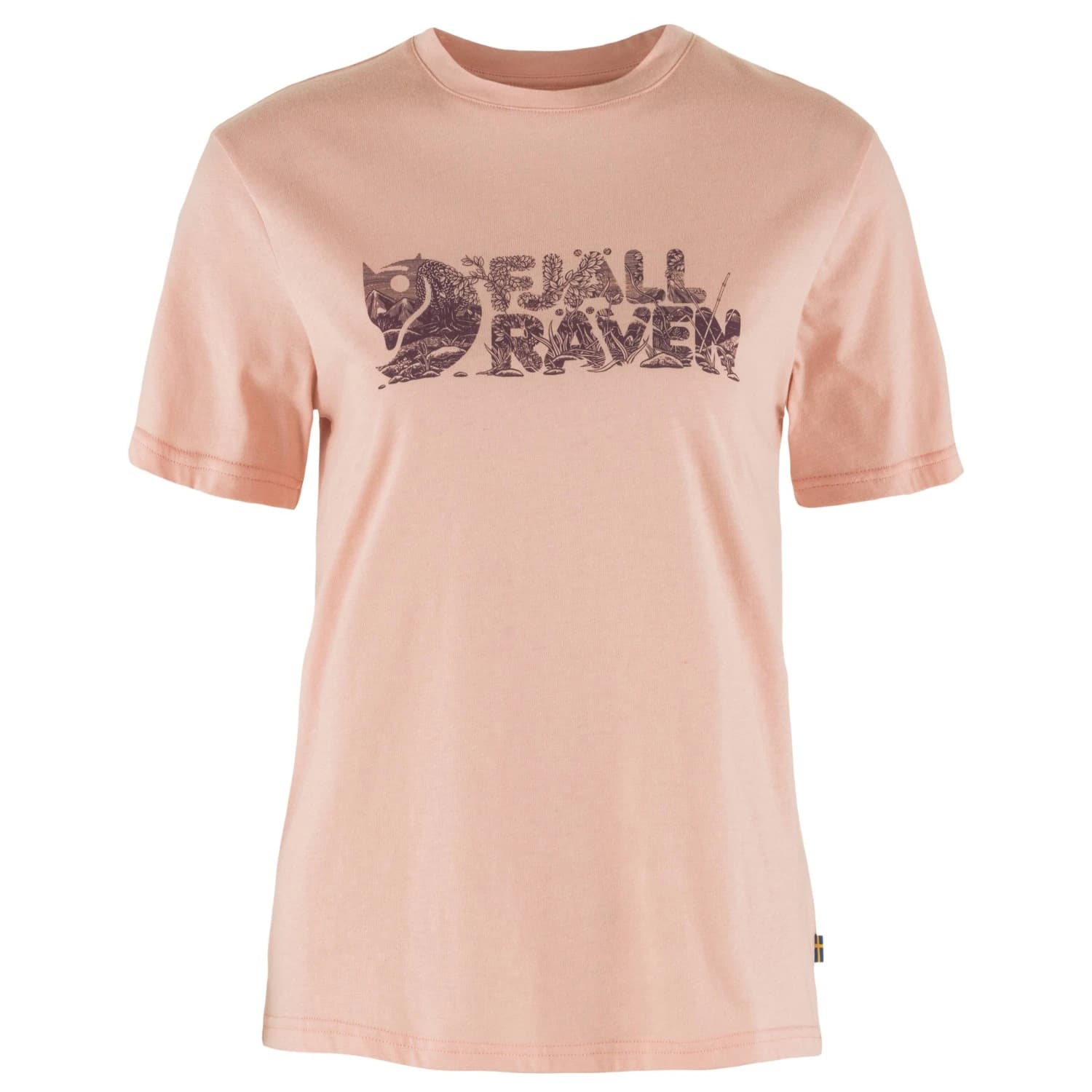 Дамска тениска Fjällräven Women's Lush Logo T-Shirt - Chalk Rose