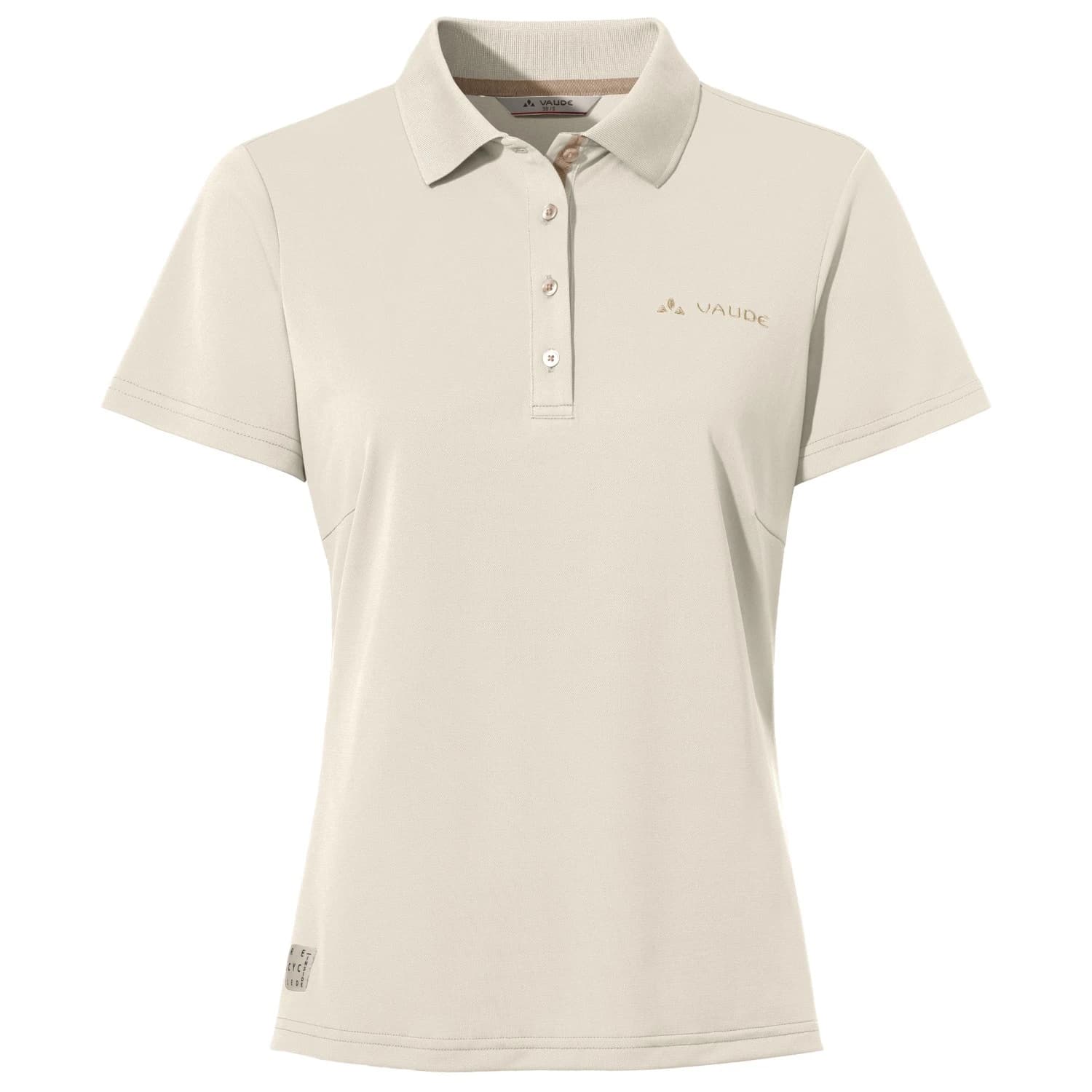 Дамска поло тениска Vaude Women's Essential Polo Shirt - Ecru