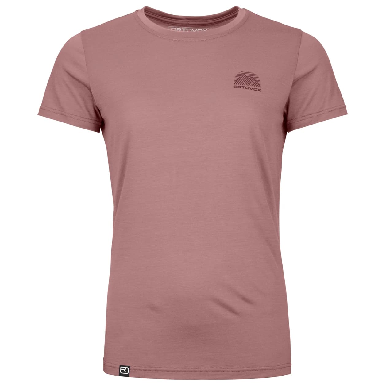 Дамска мериносова блуза Ortovox Women's 120 Cool Tec Mountain Stripe T-Shirt Merino shirt - Dusk Rose