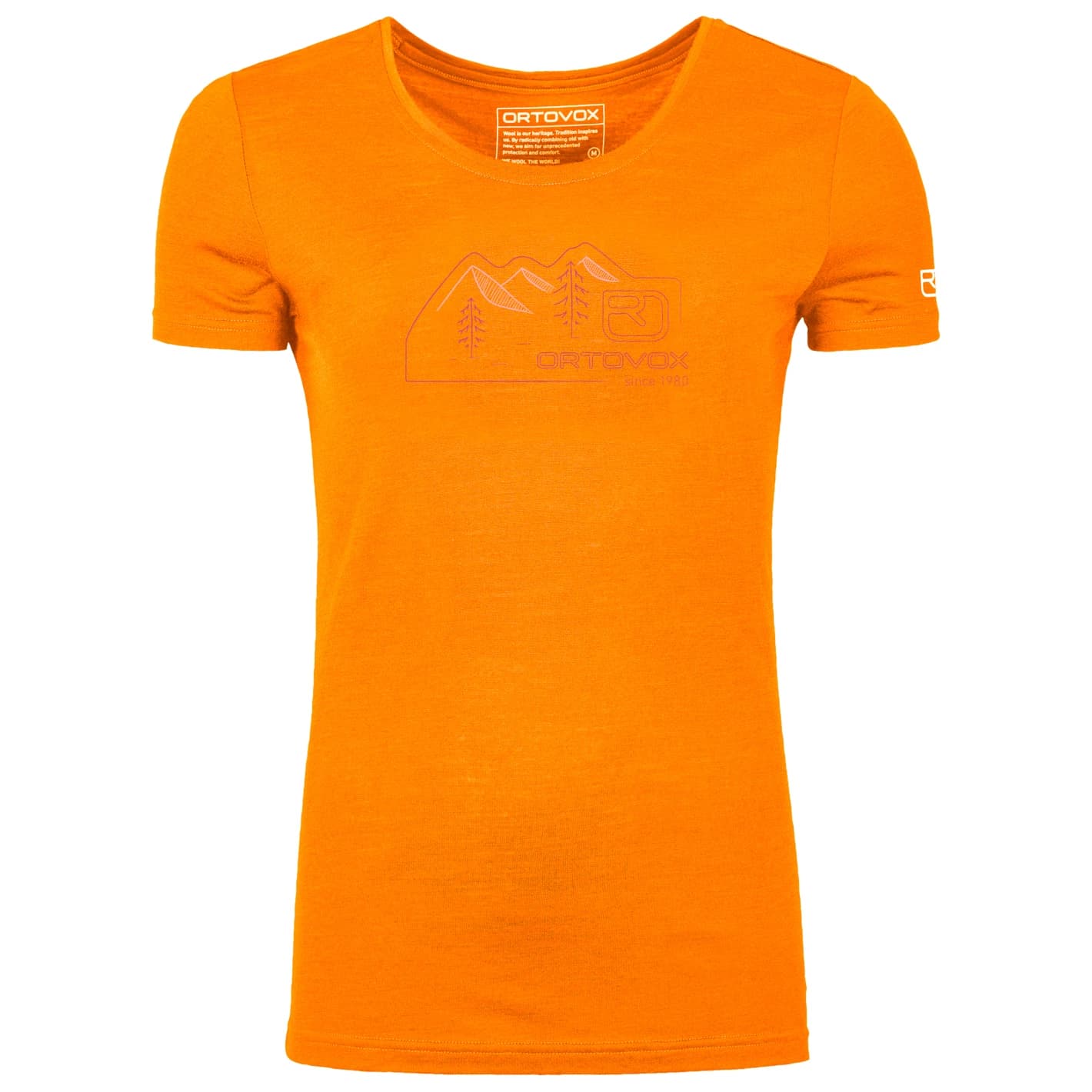 Дамска мериносова блуза Ortovox Women's 150 Cool Vintage Badge T-Shirt Merino shirt - Autumn Leaves