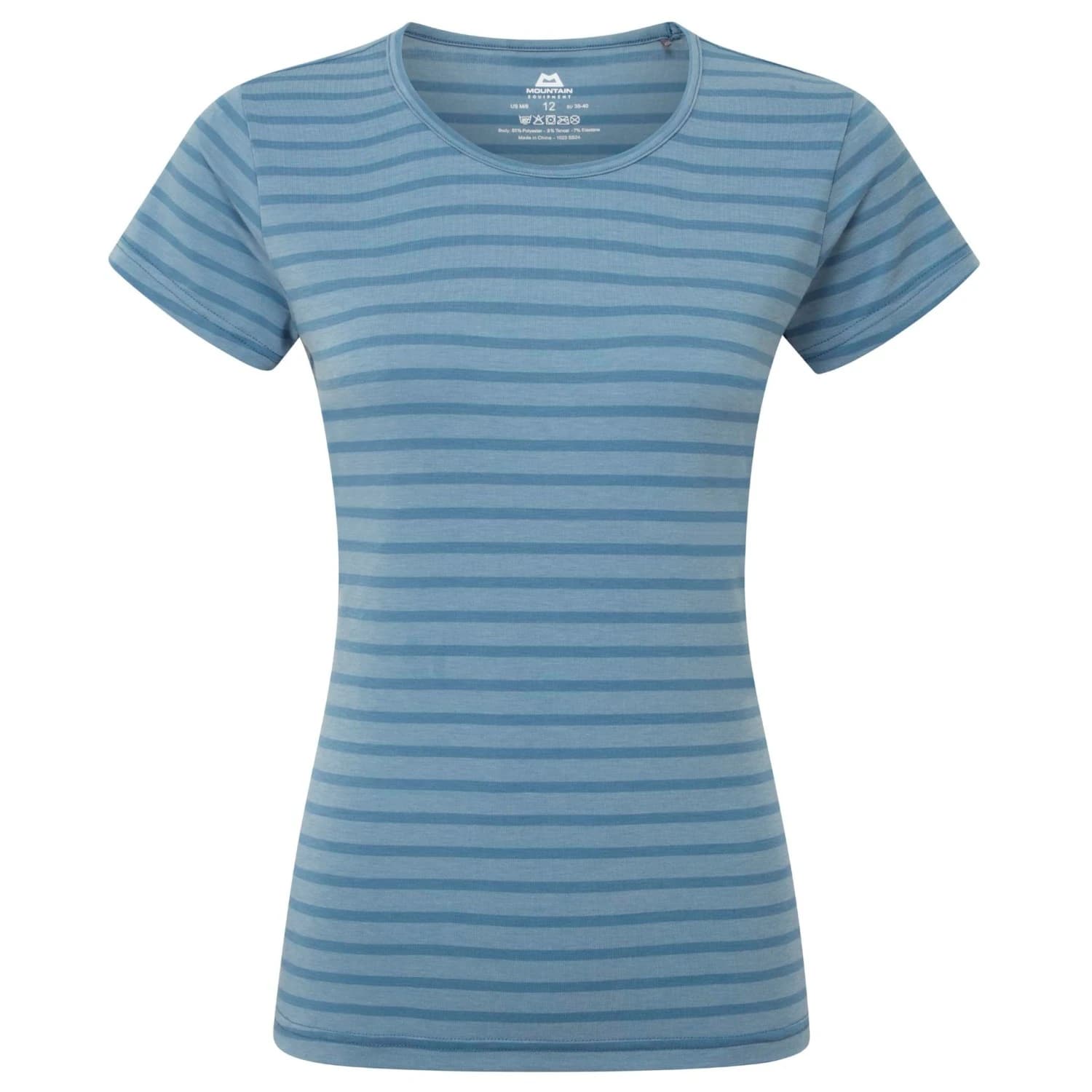 Дамска спортна тениска Mountain equipment Women's Groundup Stripe Tee Sport shirt - Bluefin Stripe