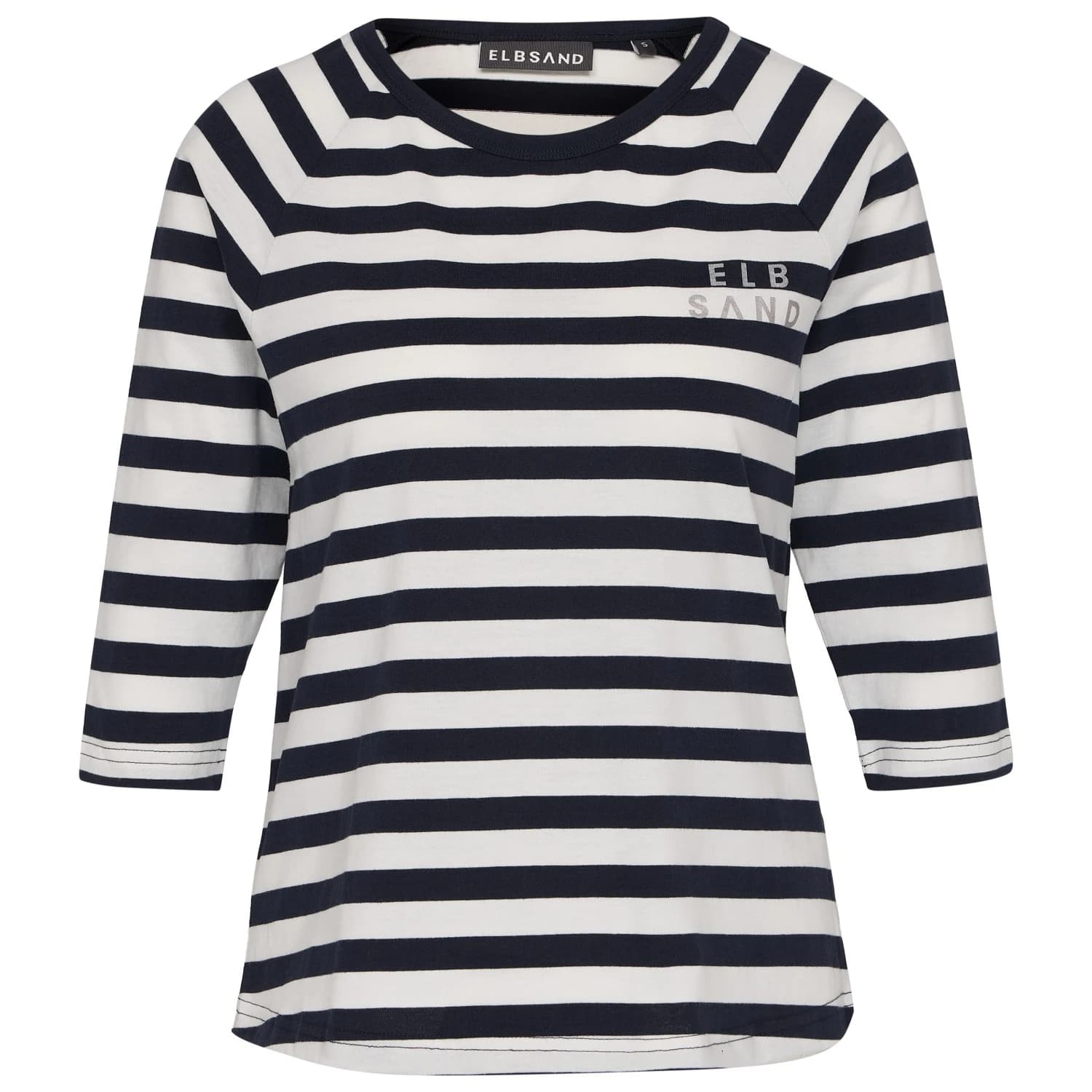 Тениска ELBSAND Women's Celin T-Shirt - Coldwater / Cloud White / Stripe