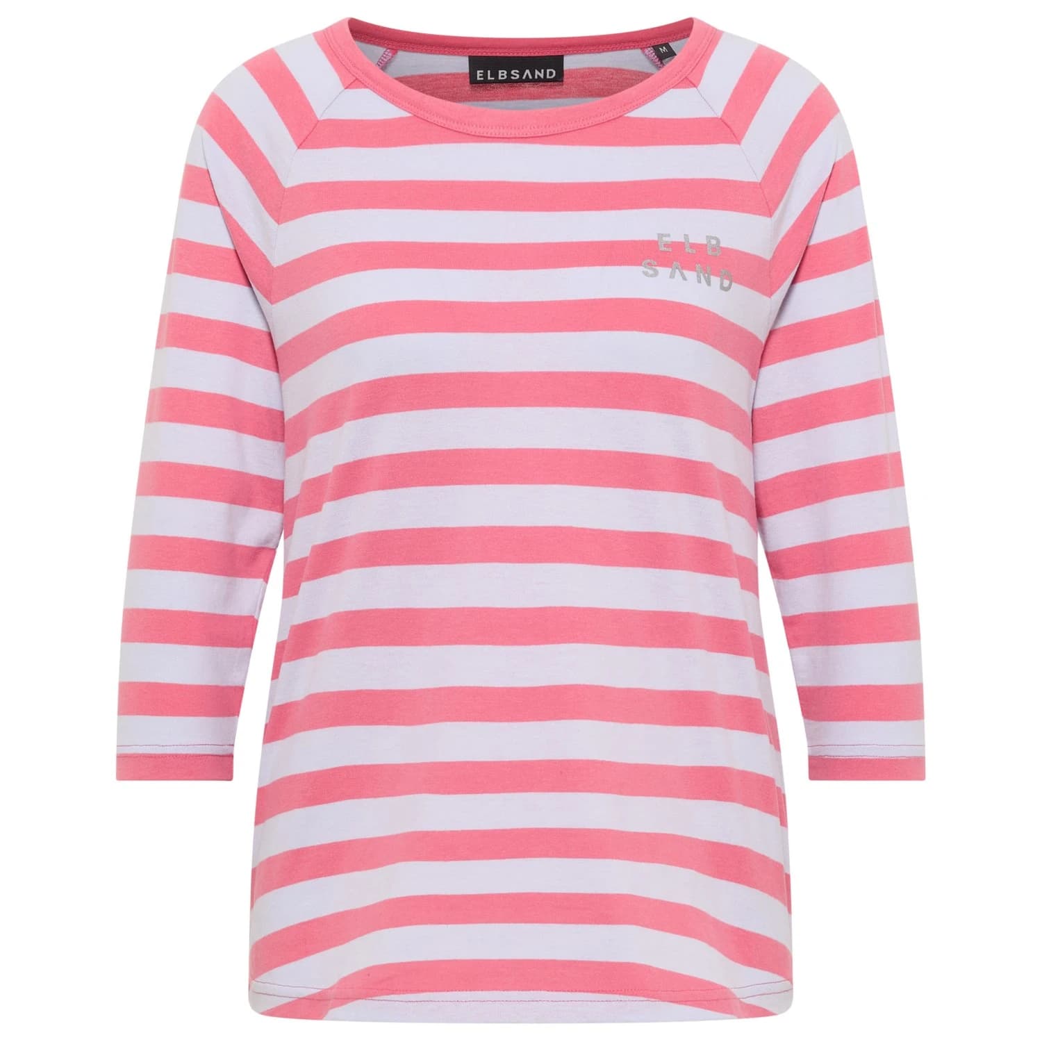 Дамска тениска ELBSAND Women's Celin T-Shirt - Vintage Rose /  Lilac Frost /  Stripe