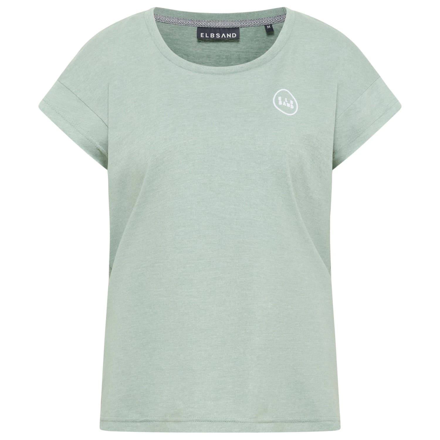 Дамска тениска ELBSAND Women's Ranva T-Shirt - Silt Green Melange