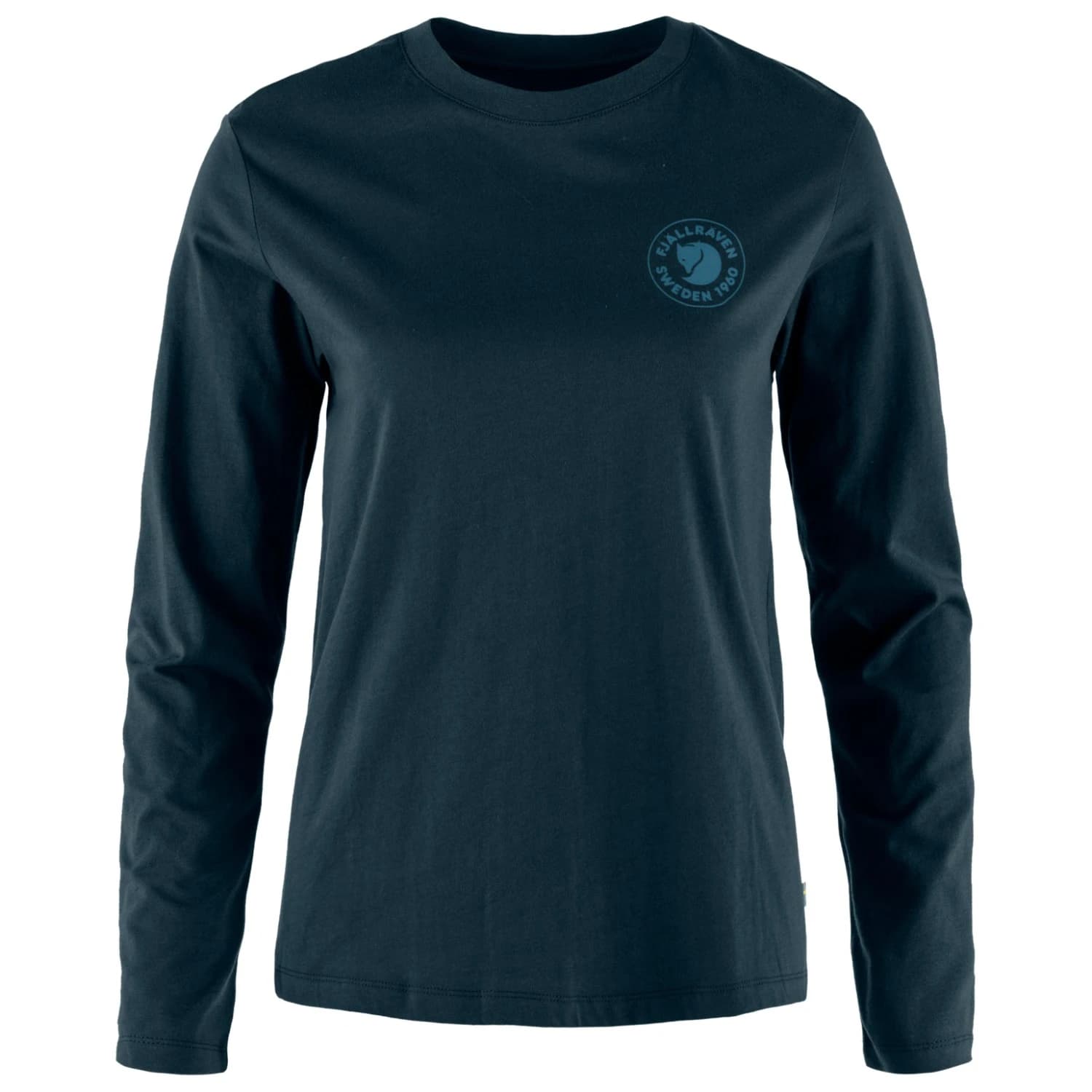 Дамска блуза с дълъг ръкав Fjällräven Women's 1960 Logo T-Shirt L/S Longsleeve - Dark Navy