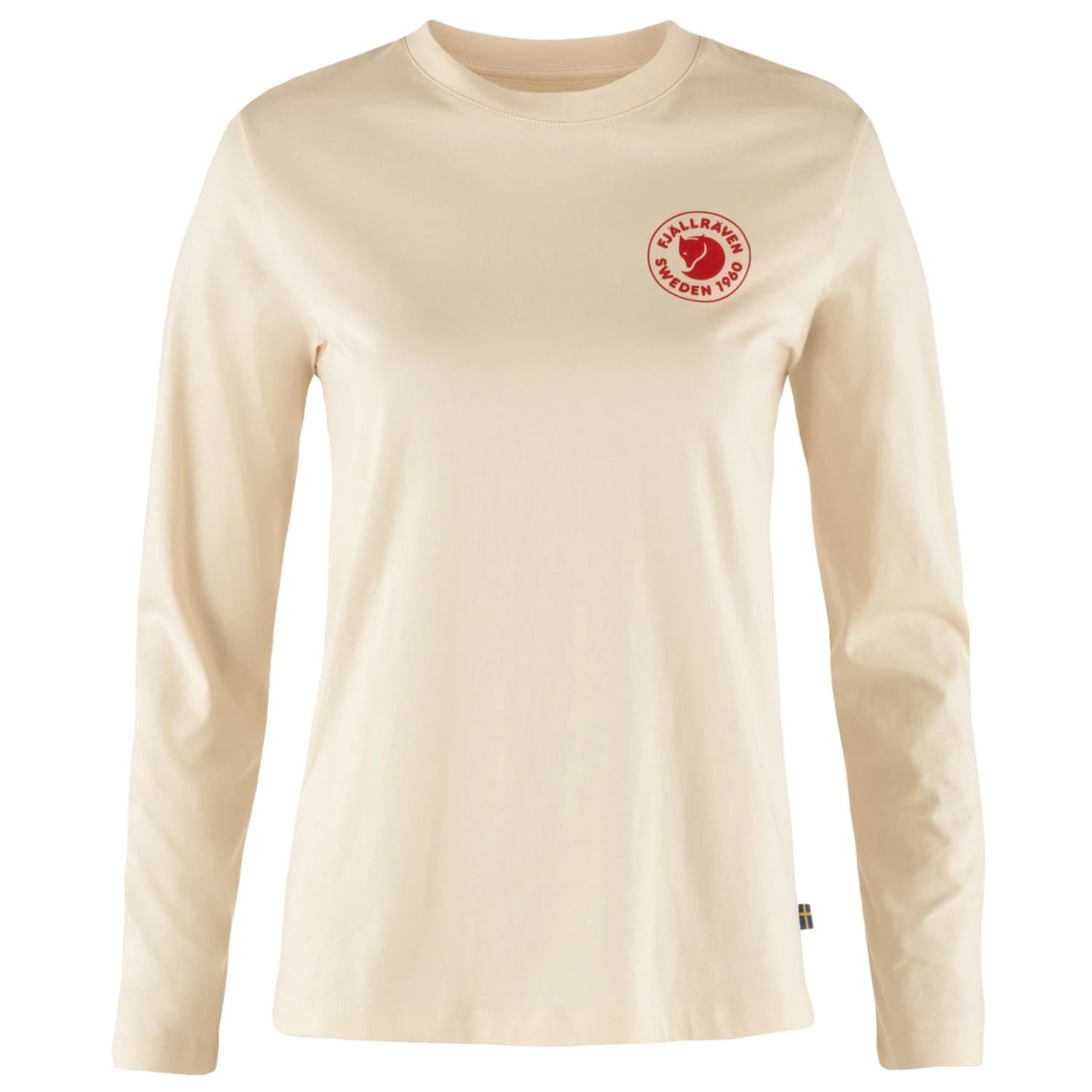 Дамска блуза с дълъг ръкав Fjällräven Women's 1960 Logo T-Shirt L/S Longsleeve - Chalk White