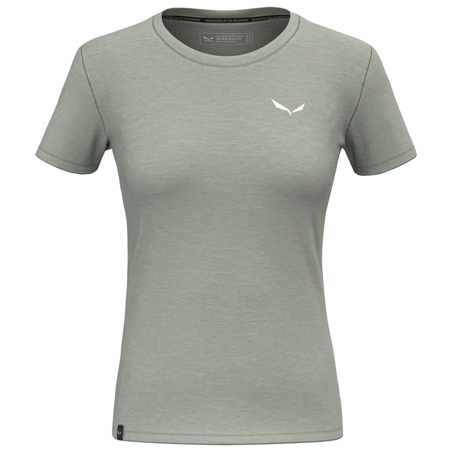 Дамска мериносова блуза Salewa Women's Eagle Minilogo AM T-Shirt Merino shirt - Shadow