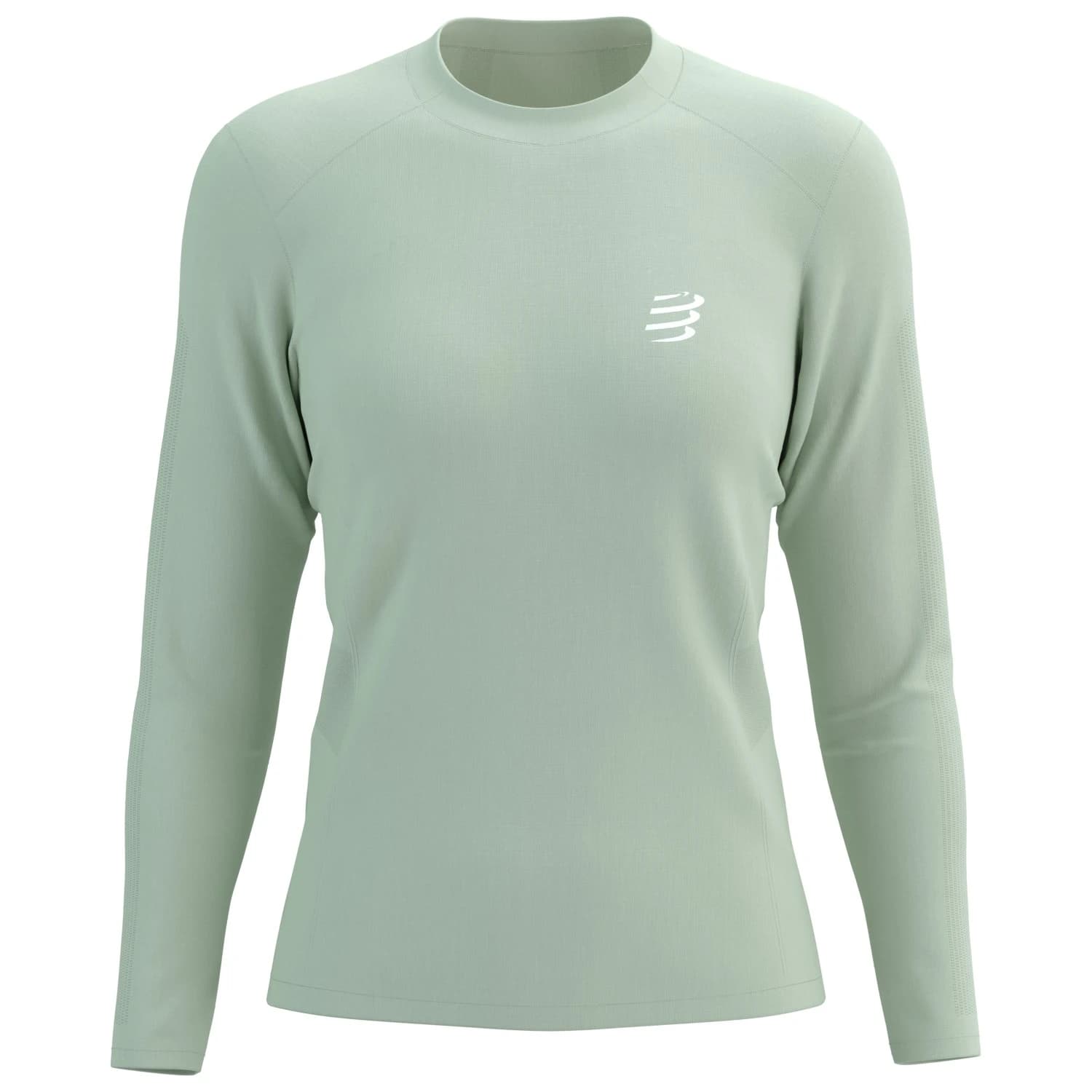 Дамска тениска Compressport Women's Performance L/S T-Shirt Running shirt - Almost Aqua / Reflective White