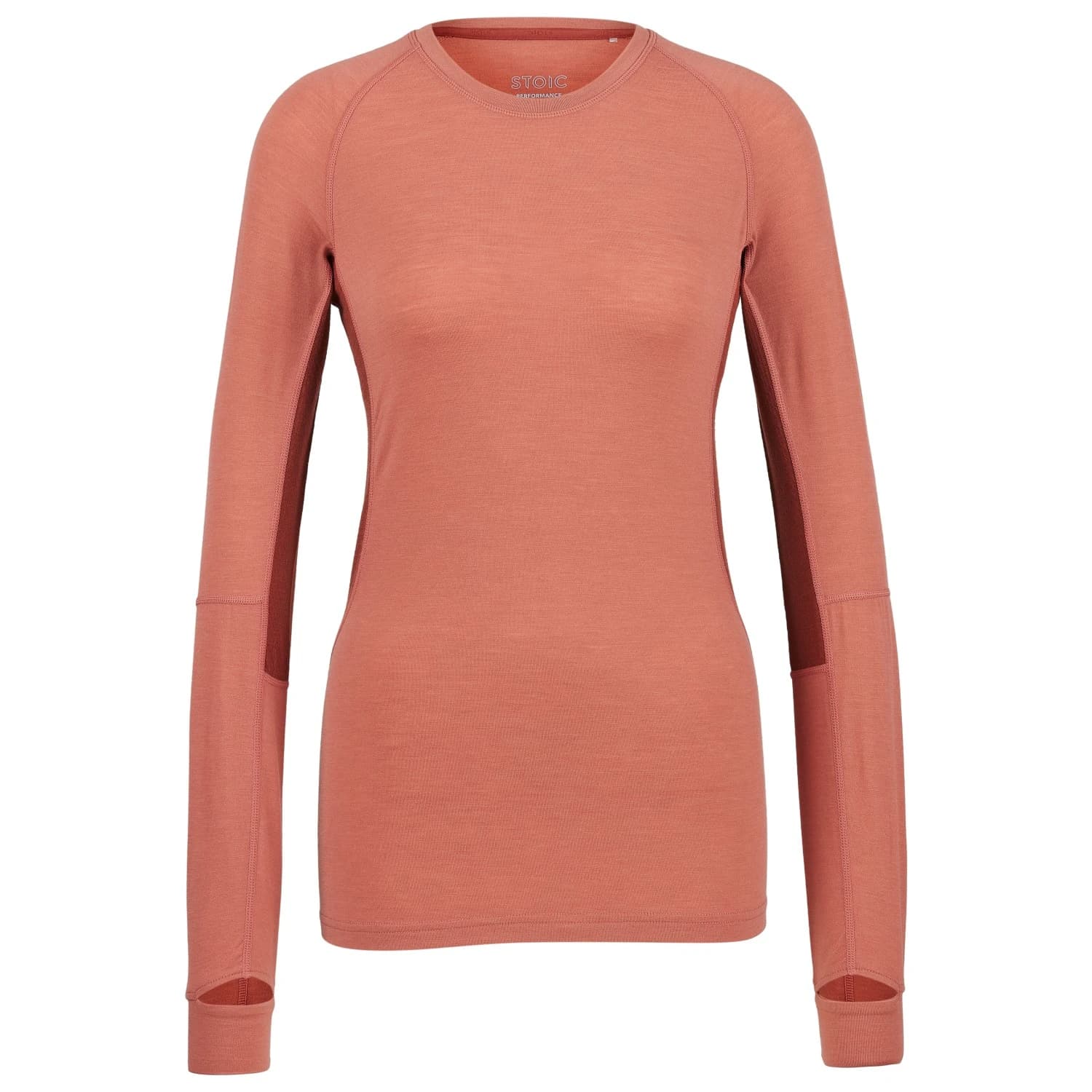 Дамска мериносова блуза Stoic Women's MerinoMesh150 SadjemSt. L/S Merino shirt - Faded Rose / Barn Red