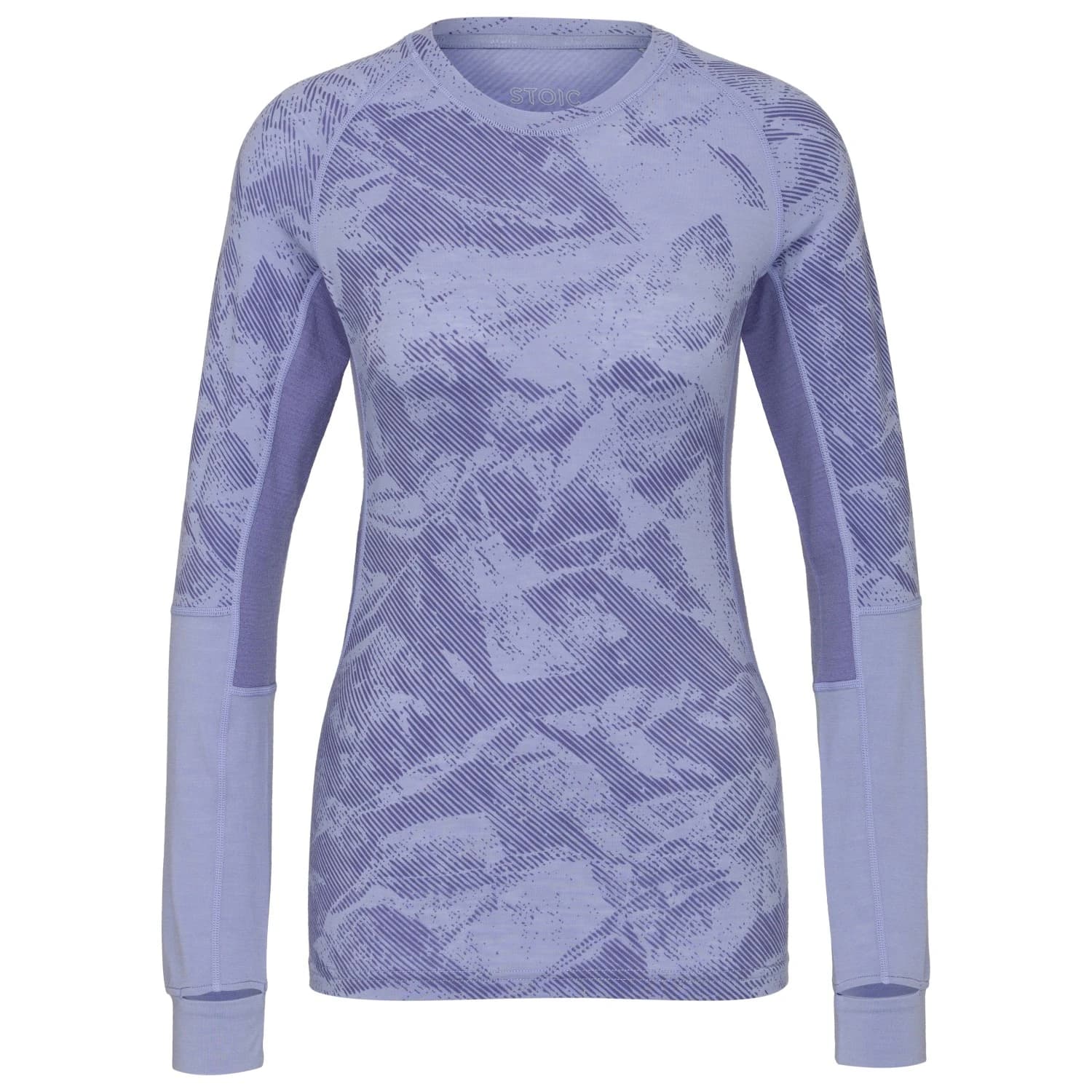 Мериносова блуза Stoic Women's MerinoMesh150 SadjemSt. L/S Merino shirt - Blue Bell Purple AOP