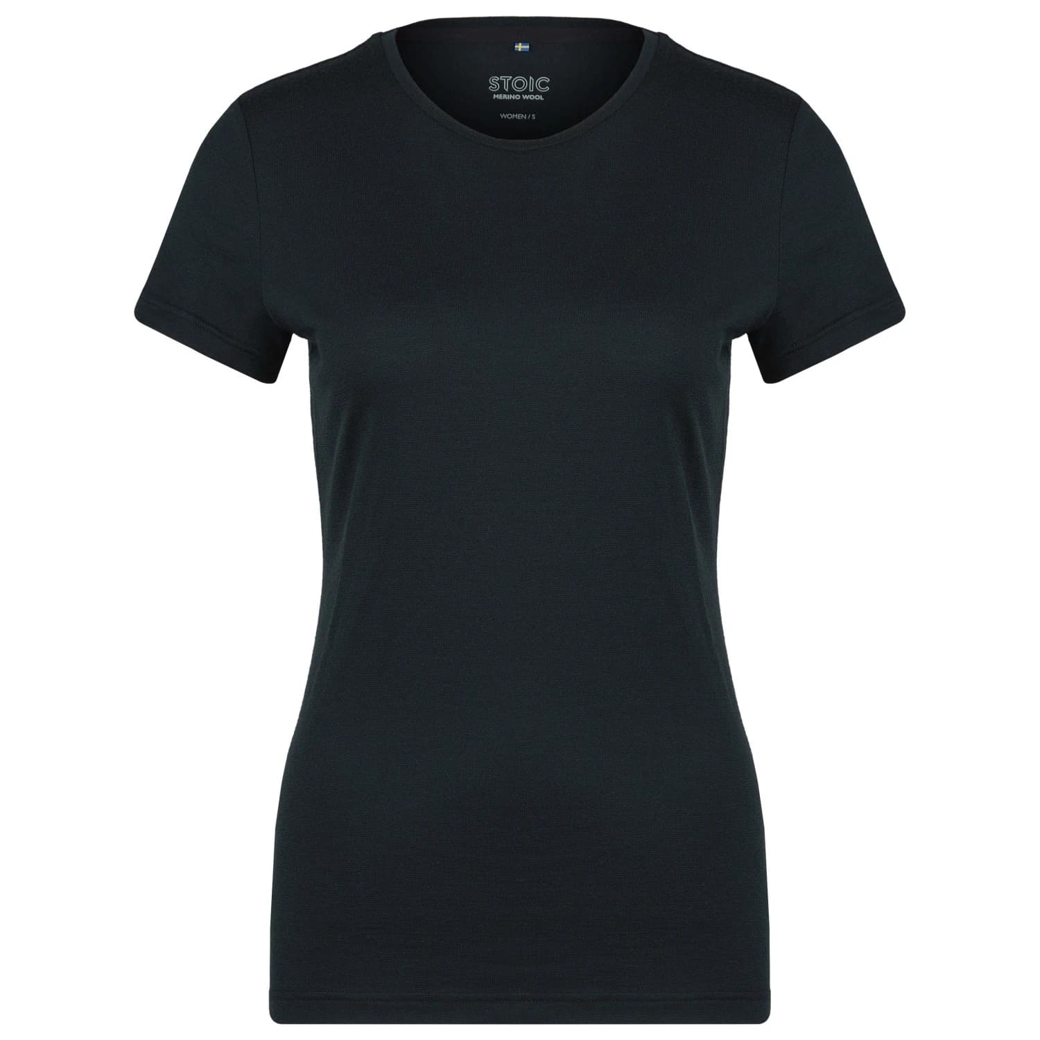 Дамско мериносово термобельо Stoic Women's Merino180 BengtSt. T-Shirt slim Merino shirt - Black